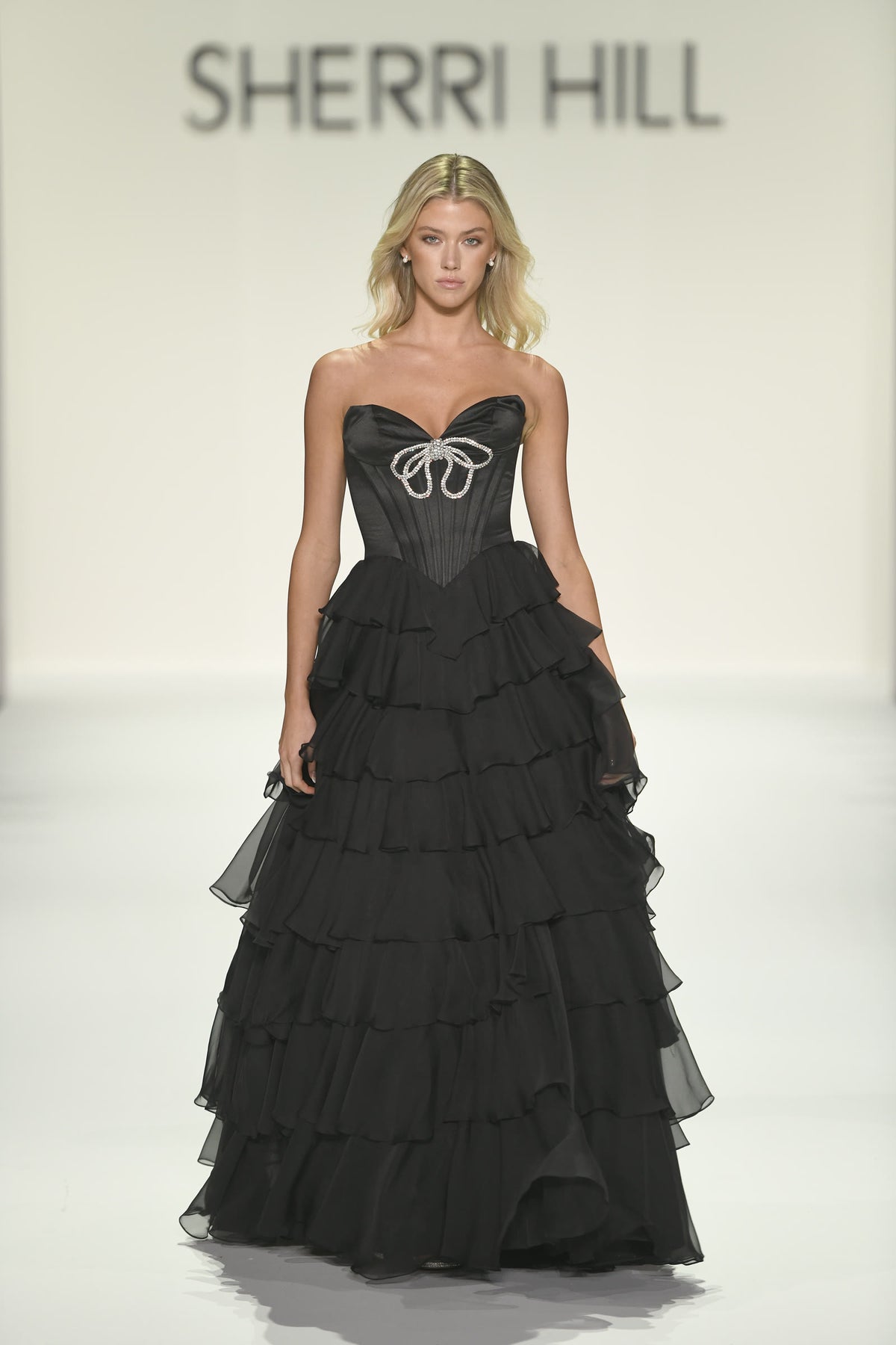 Sherri Hill style 57936 on the Spring 2026 runway at New York Fashion Week
