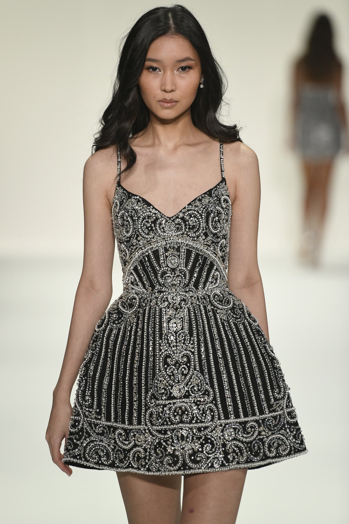 Sherri Hill style 57279 on the Spring 2026 runway at New York Fashion Week
