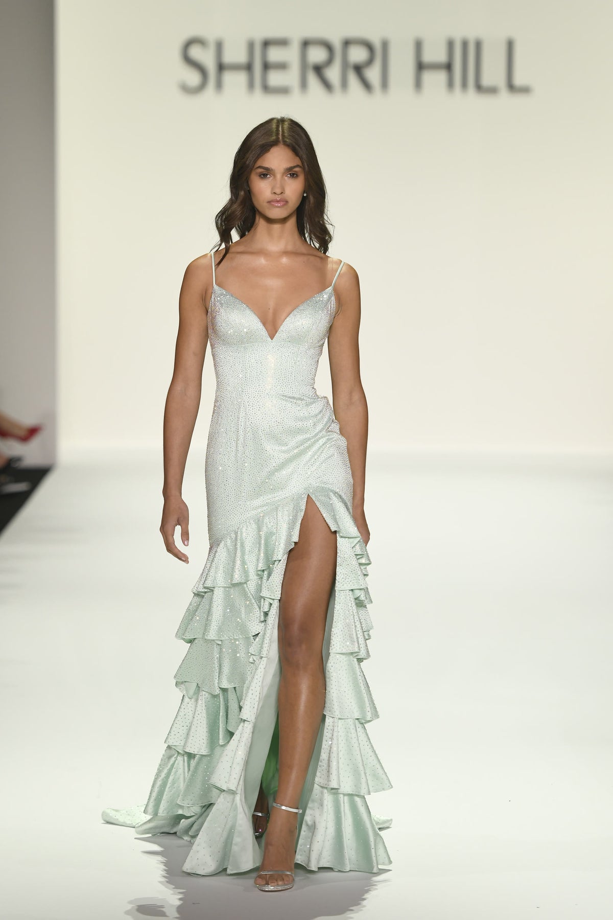 Sherri Hill style 56529 on the Spring 2026 runway at New York Fashion Week
