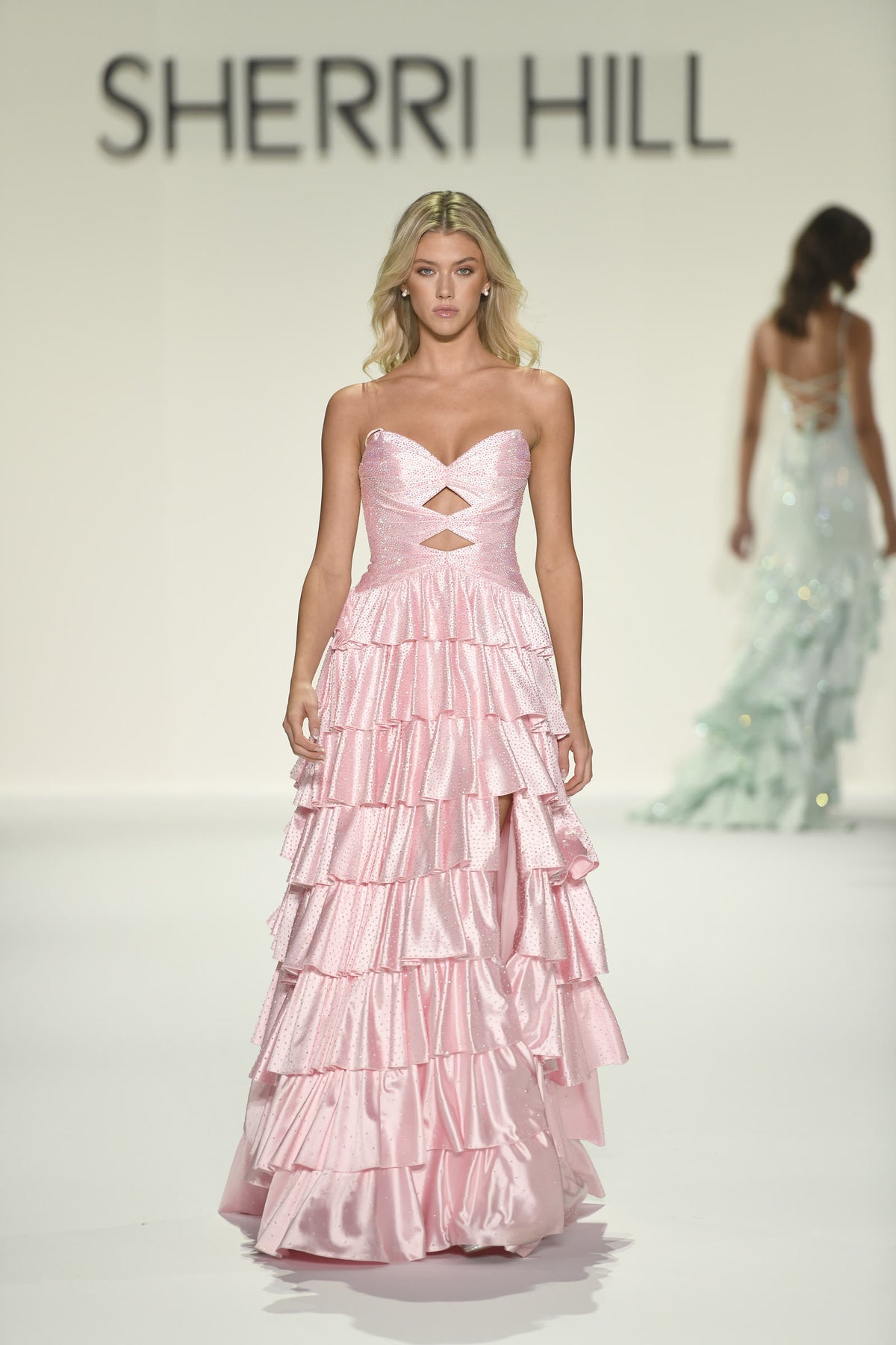 Sherri Hill style 57416 on the Spring 2026 runway at New York Fashion Week