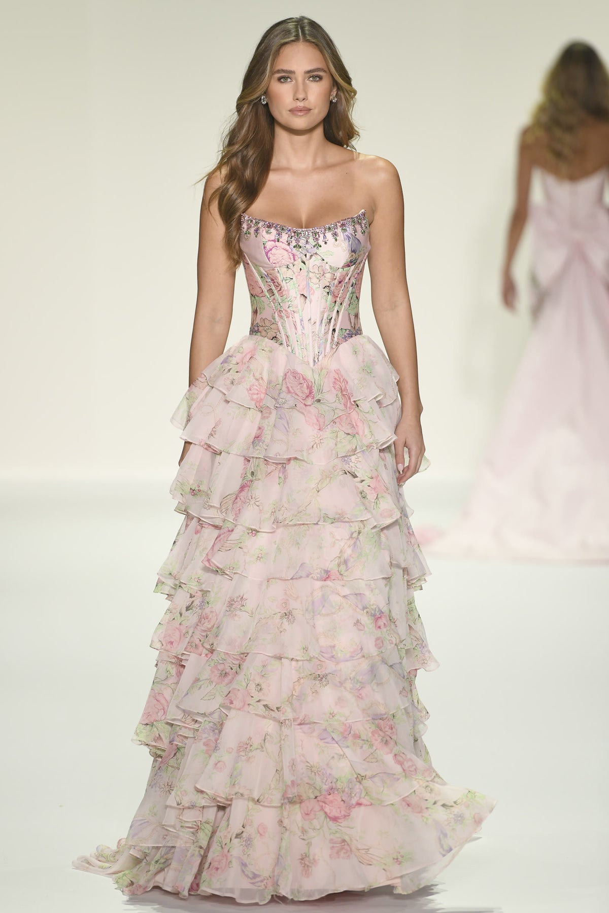 Sherri Hill style 57727 on the Spring 2026 runway at New York Fashion Week