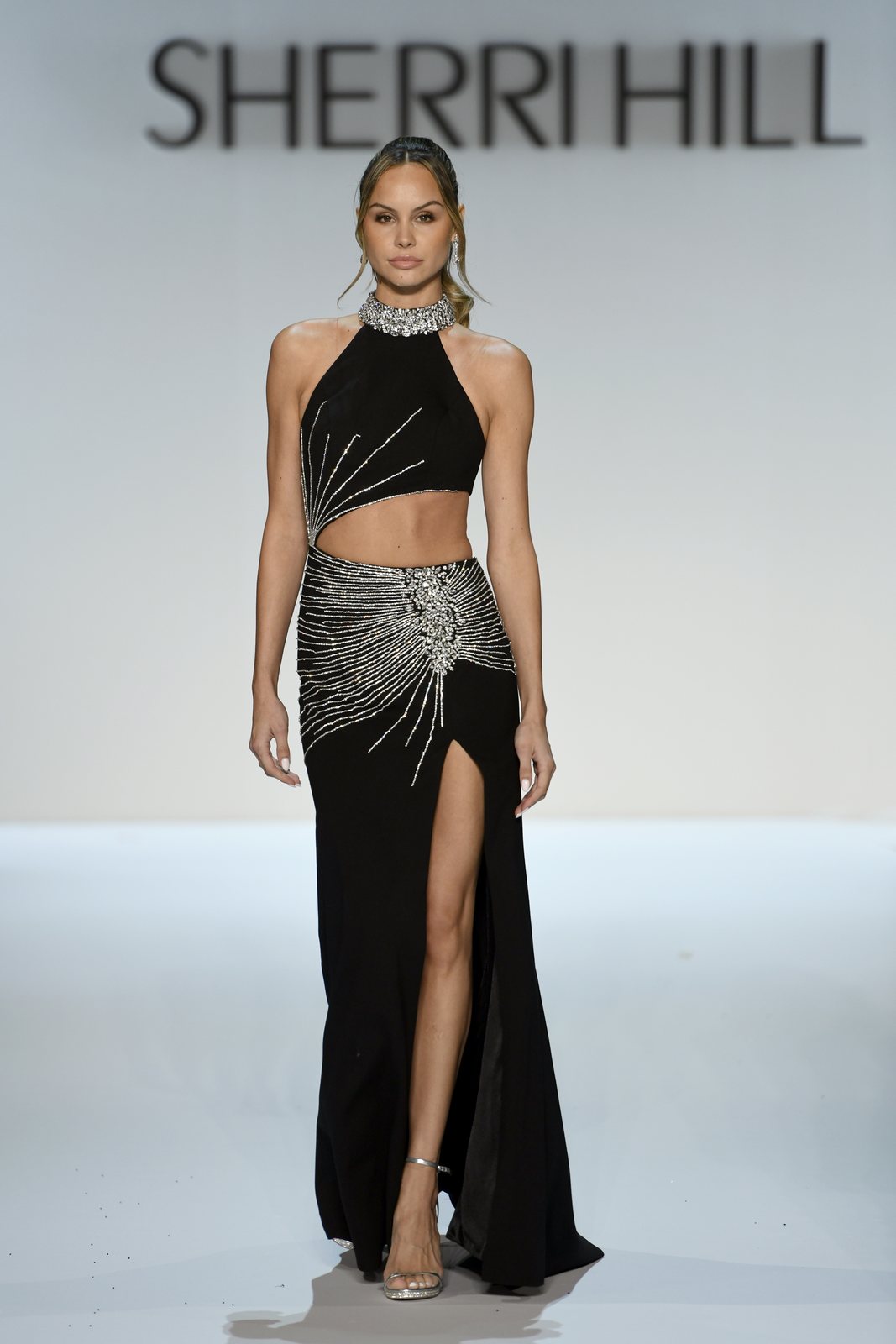 Sherri Hill style 58856 on the Spring 2027 runway at New York Fashion Week