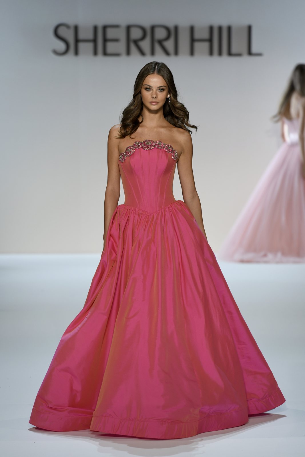 Sherri Hill style 67229 on the Spring 2027 runway at New York Fashion Week