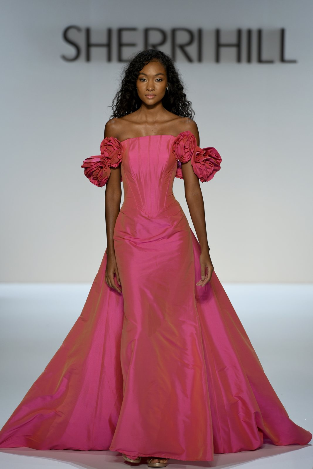 Sherri Hill style 67309 on the Spring 2027 runway at New York Fashion Week