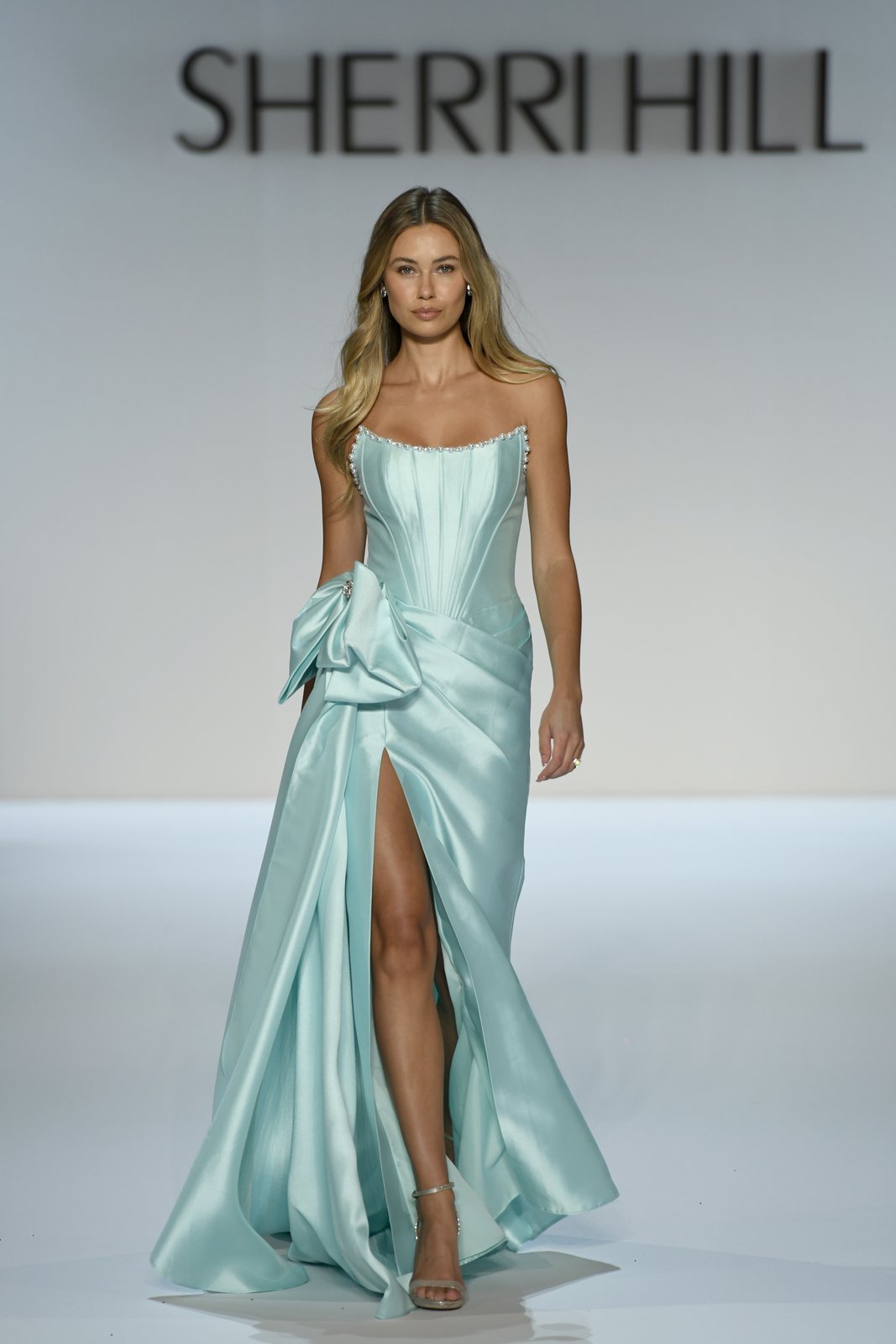 Sherri Hill style 58676 on the Spring 2027 runway at New York Fashion Week