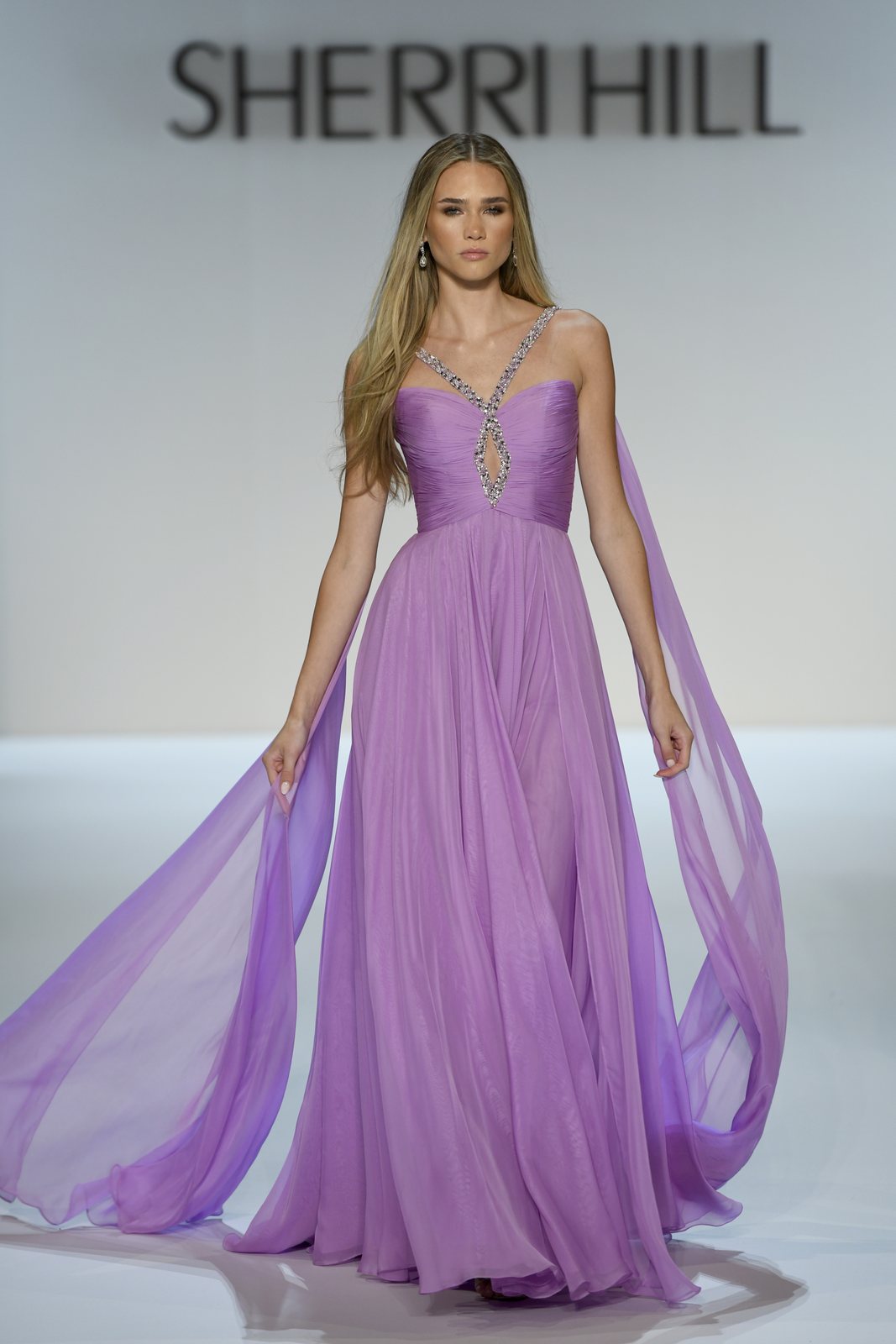 Sherri Hill style 58315 on the Spring 2027 runway at New York Fashion Week