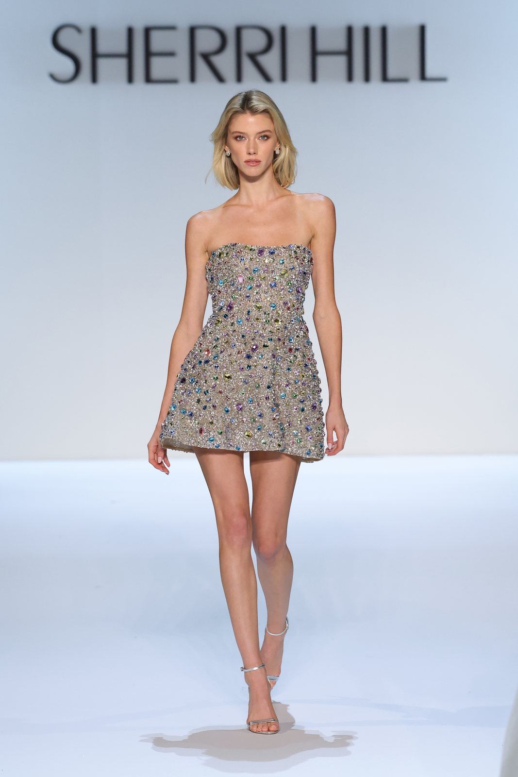 Sherri Hill style 67342 on the Spring 2027 runway at New York Fashion Week