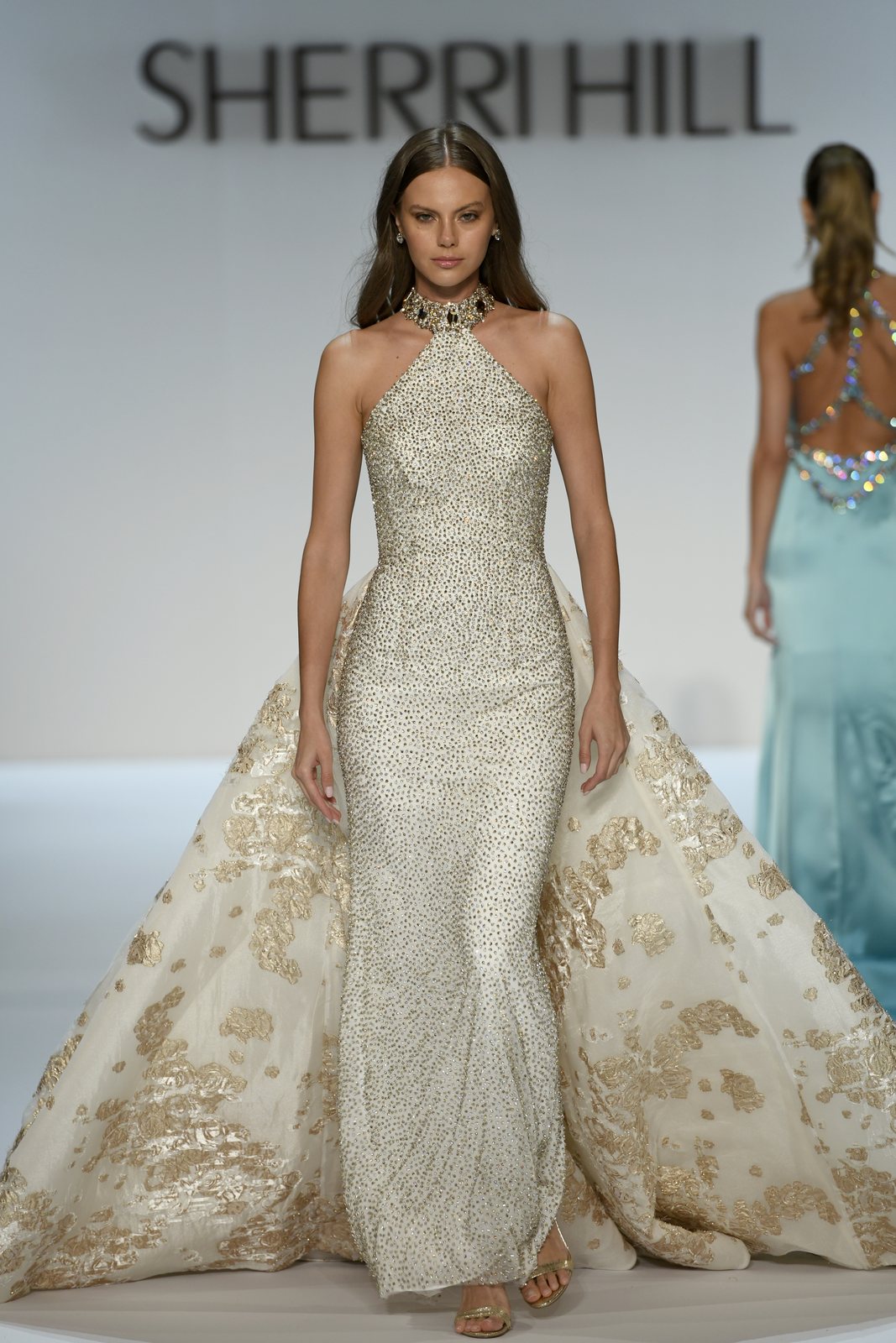 Sherri Hill style 46751 on the Spring 2027 runway at New York Fashion Week