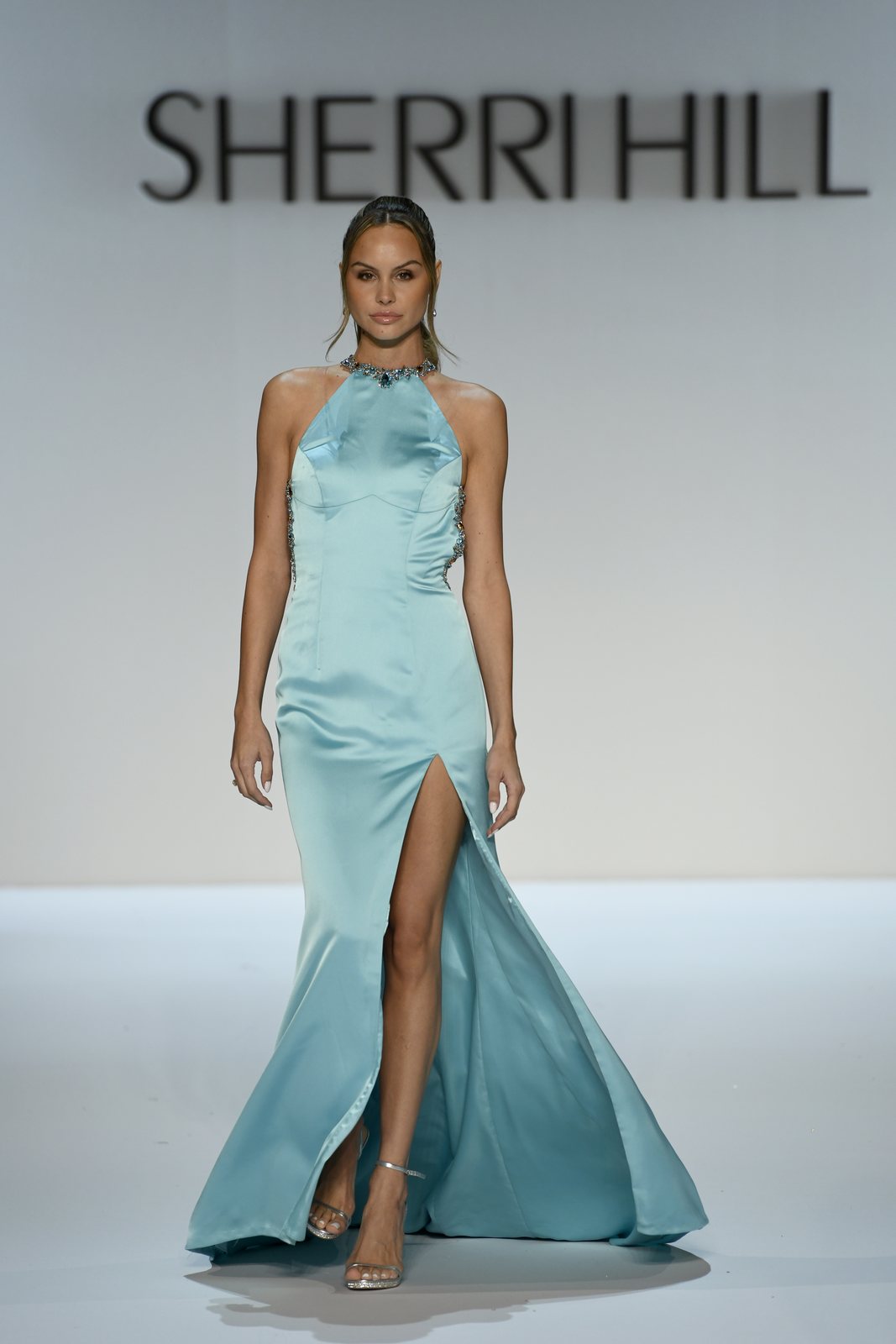 Sherri Hill style 46725 on the Spring 2027 runway at New York Fashion Week