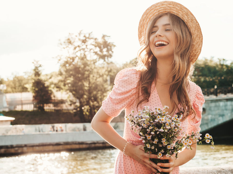 Young beautiful smiling woman in trendy summer sundress, Simple Cute Outfits for Every Occasion