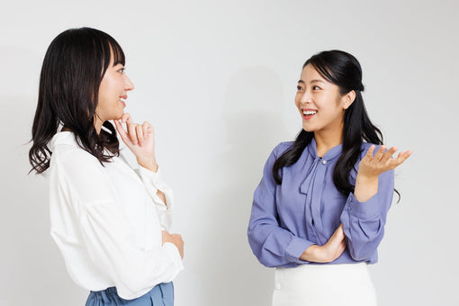 Young Asian women in semi casual attire