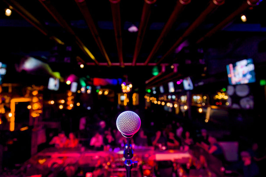 Microphone on Stage of Comedy Show, What to Wear to a Comedy Show