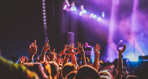 crowd partying stage lights live concert, What to Wear to a Taylor Swift Concert