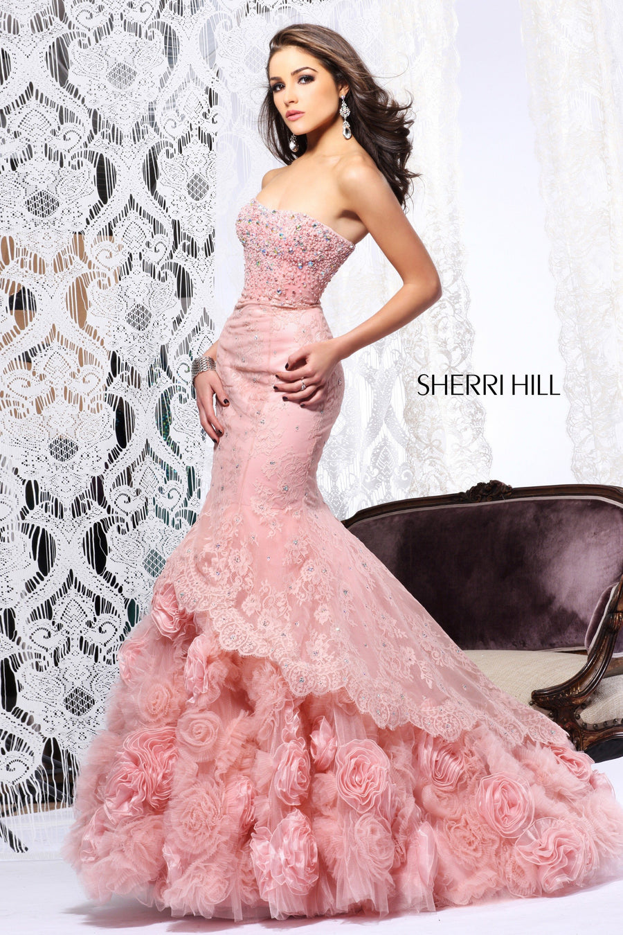 Sherri Hill style 21014 in blush