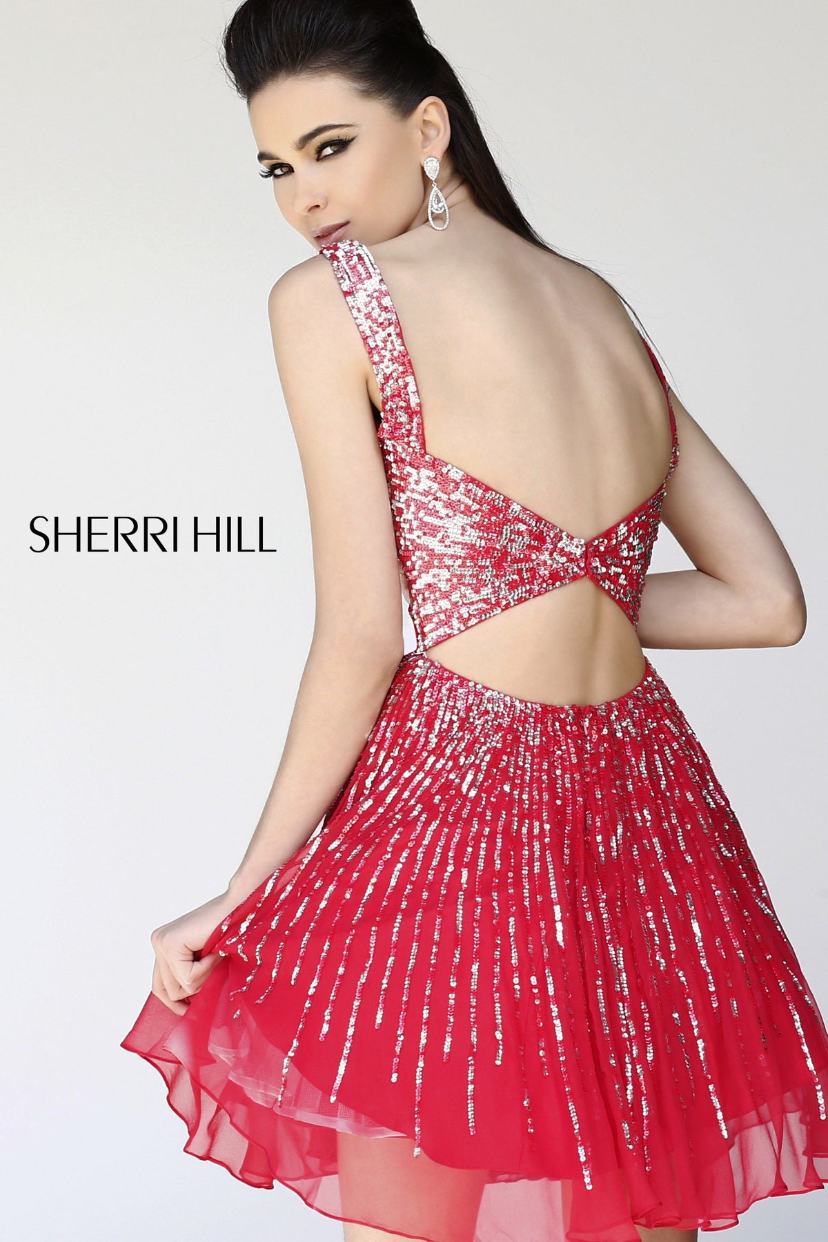 Sherri Hill 8519 beaded cocktail dress