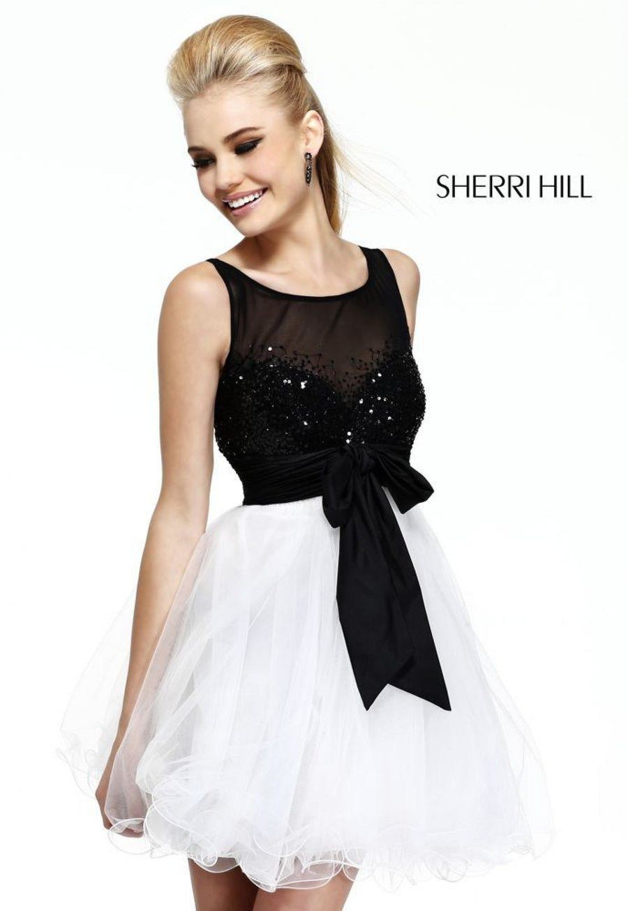 Sherri Hill style 11038 in black/white