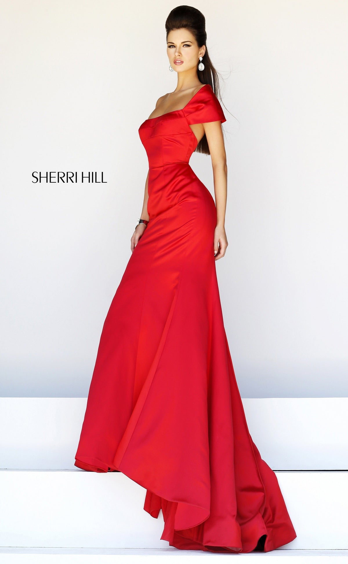Sherri Hill 21221 off-the-shoulder mermaid gown
