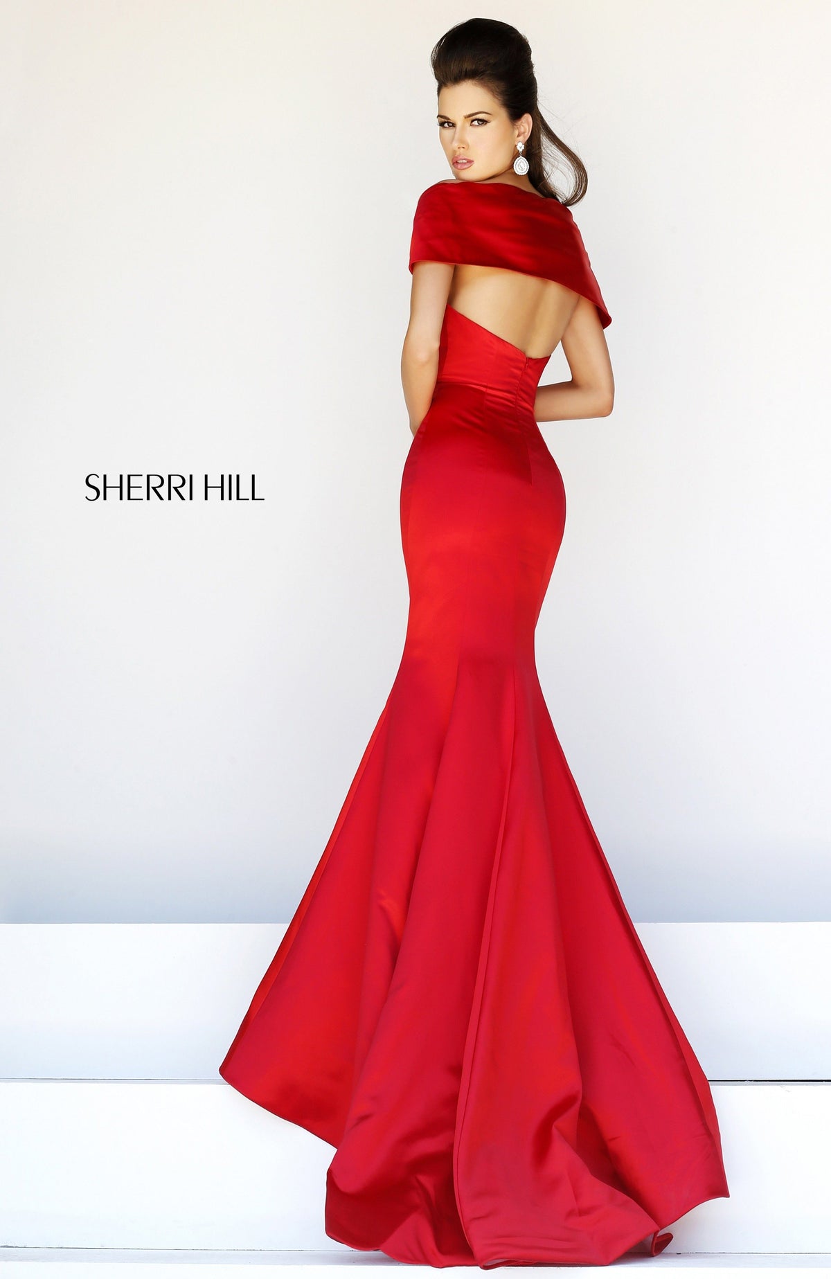Sherri Hill 21221 off-the-shoulder mermaid gown