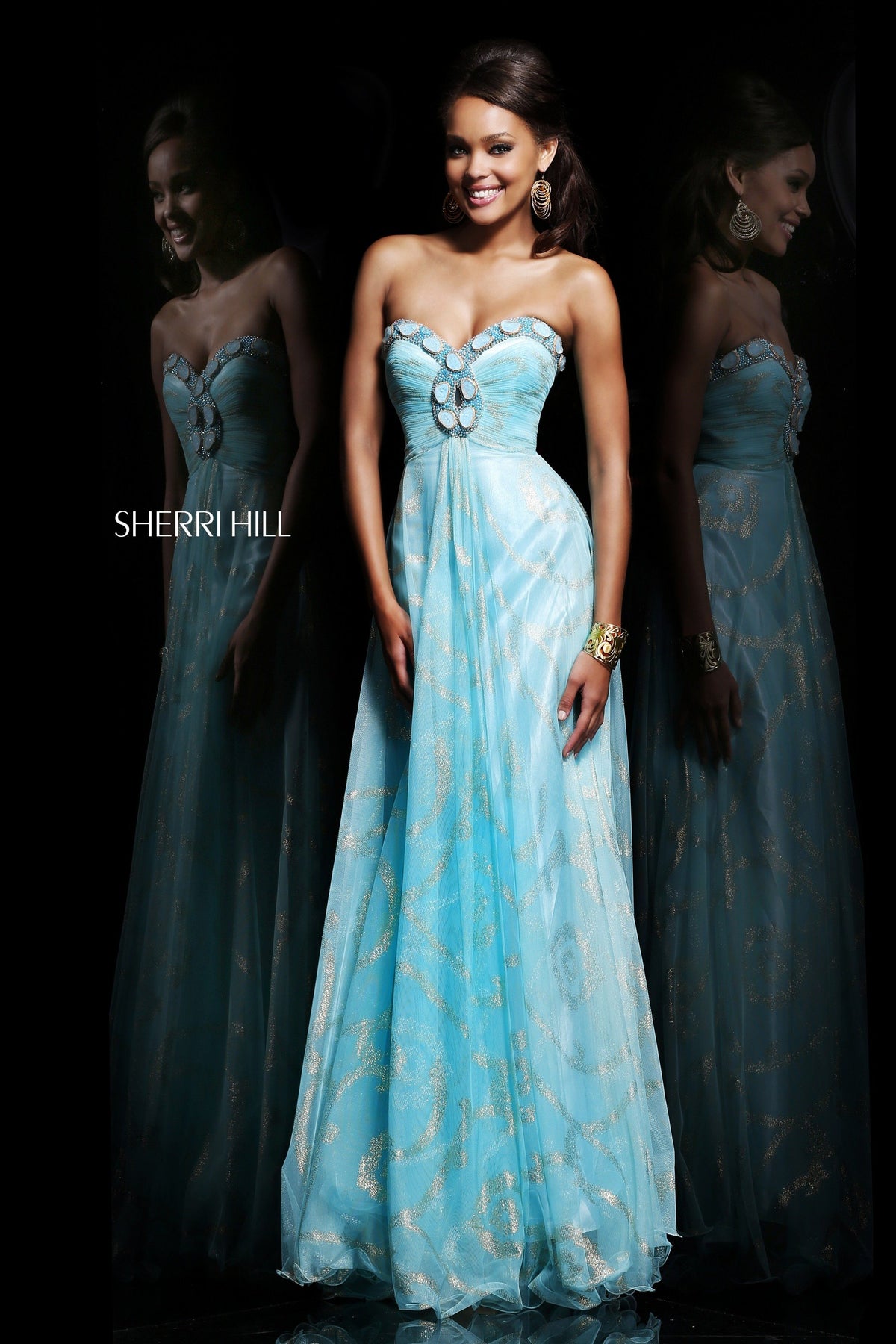 Sherri Hill 21253 lace A-line gown