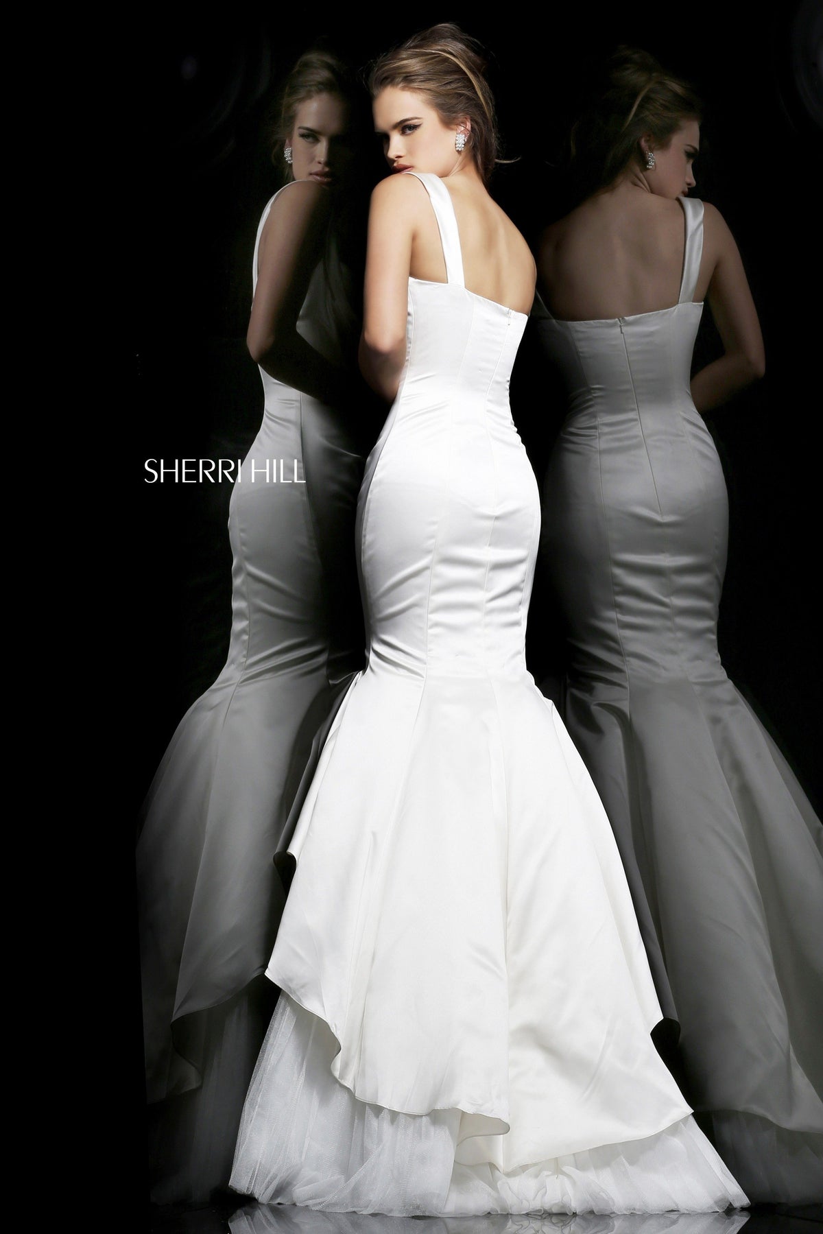 Sherri Hill 21275 satin mermaid gown