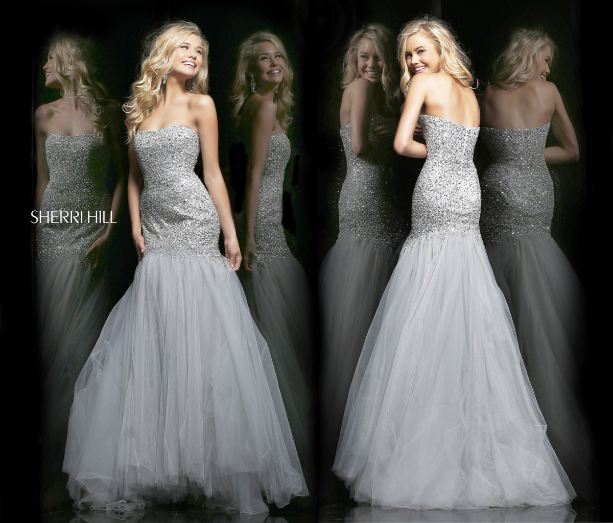 Sherri Hill 21280 strapless mermaid gown