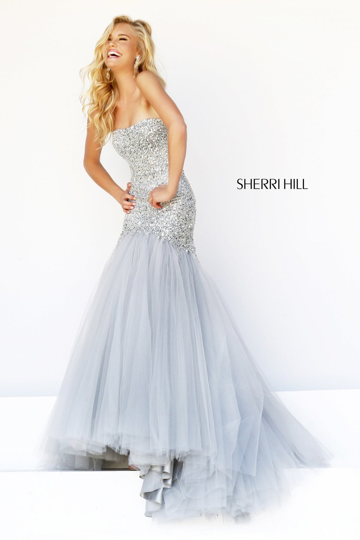 Sherri Hill 21280 strapless mermaid gown