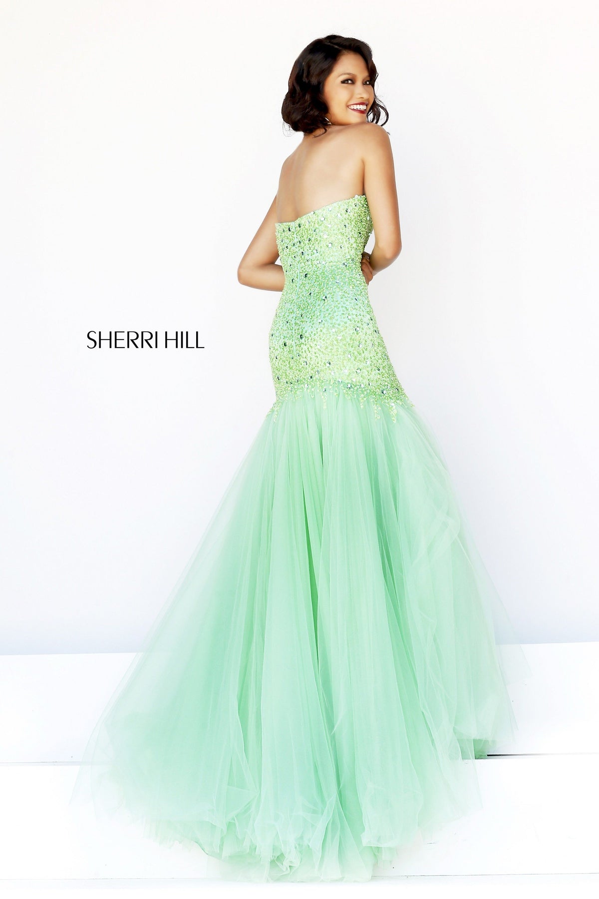 Sherri Hill 21280 strapless mermaid gown