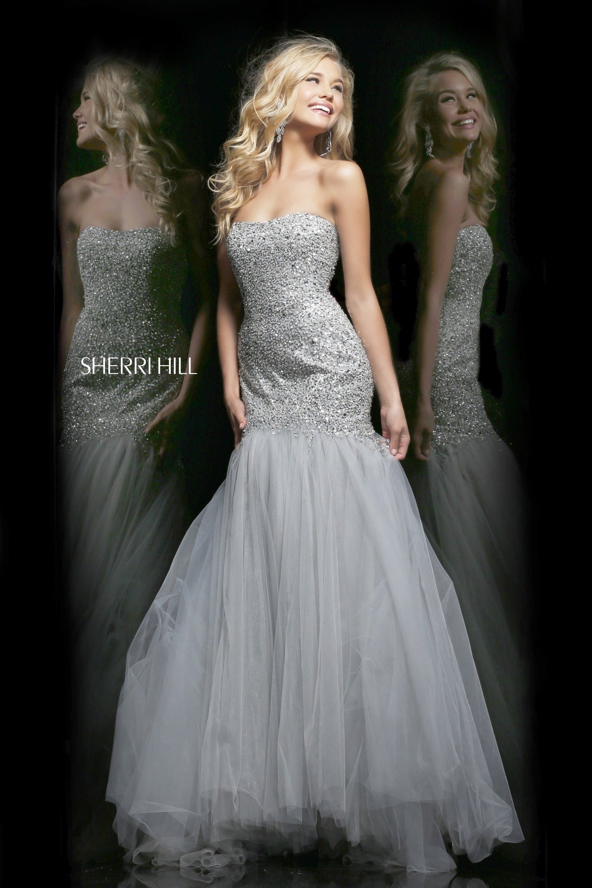 Sherri Hill 21280 strapless mermaid gown