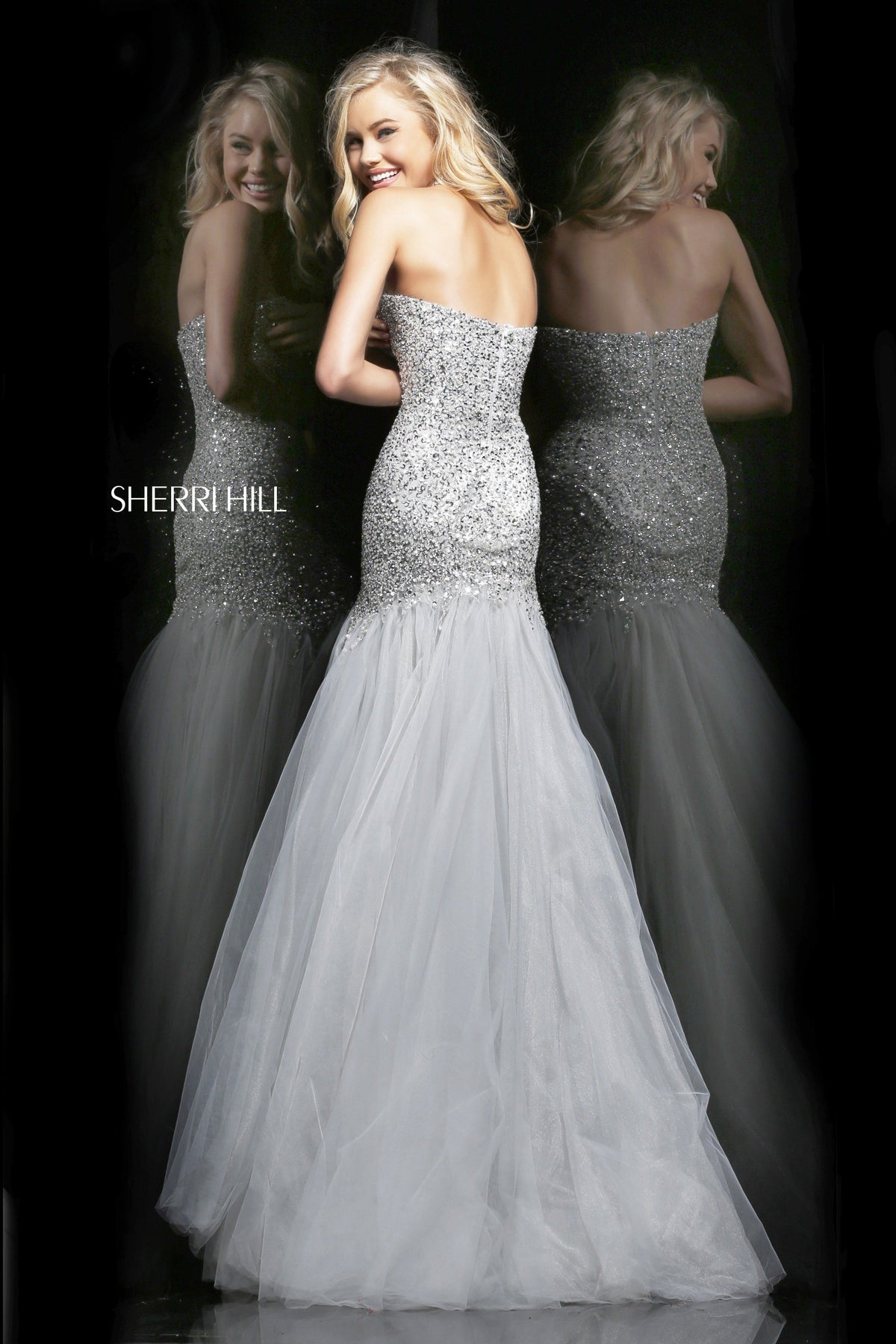 Sherri Hill 21280 strapless mermaid gown