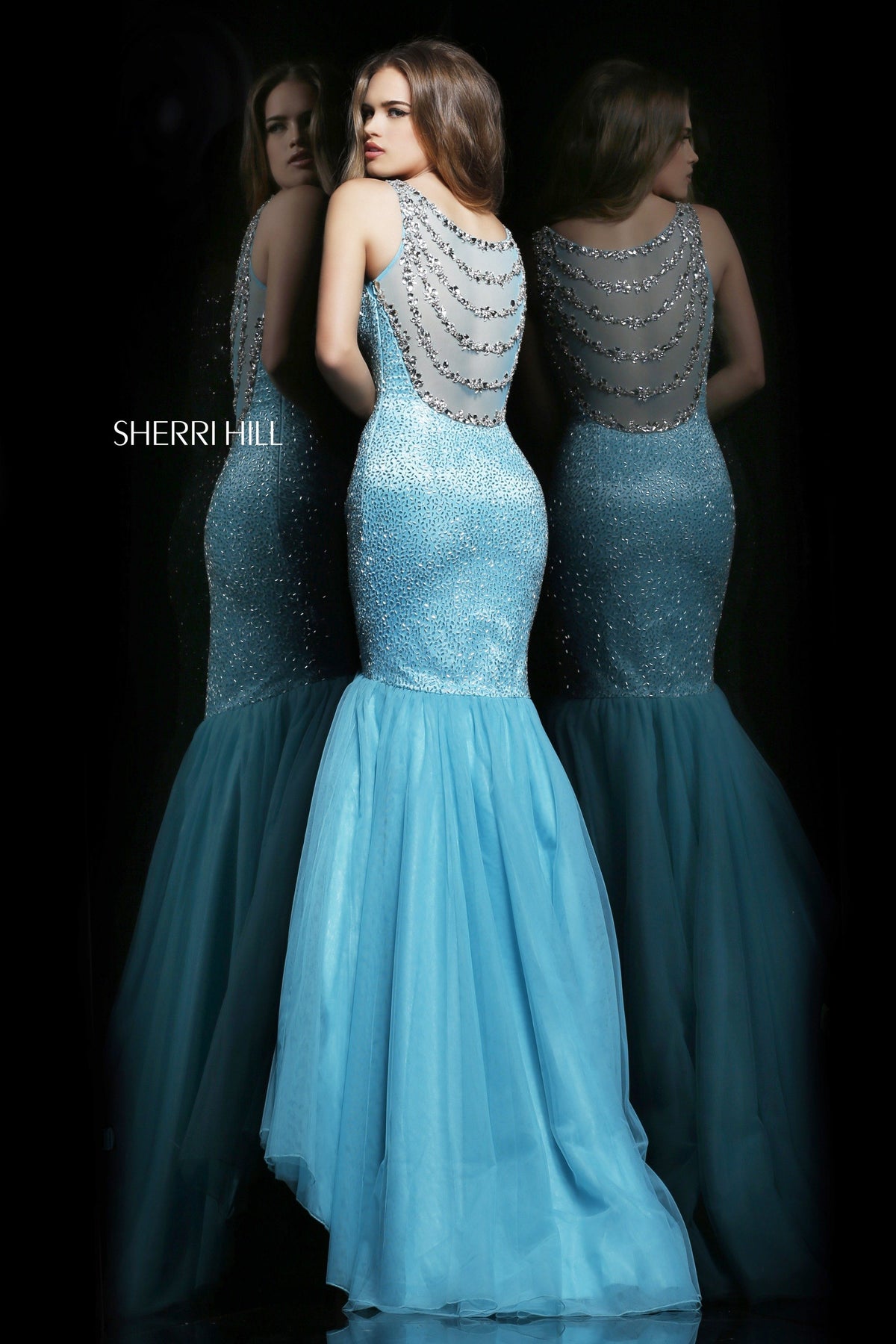 Sherri Hill 11090 beaded mermaid gown