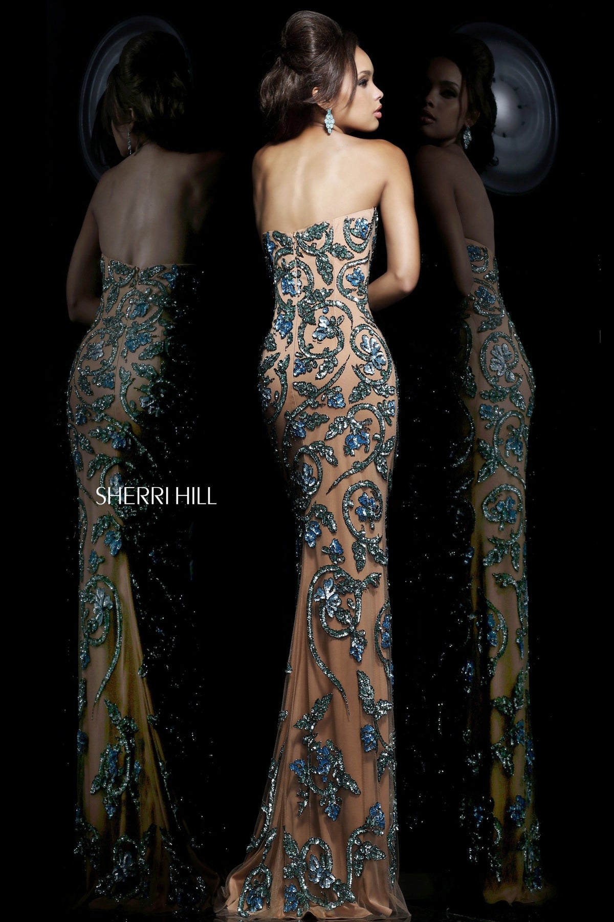 Sherri Hill 1712 beaded fitted gown