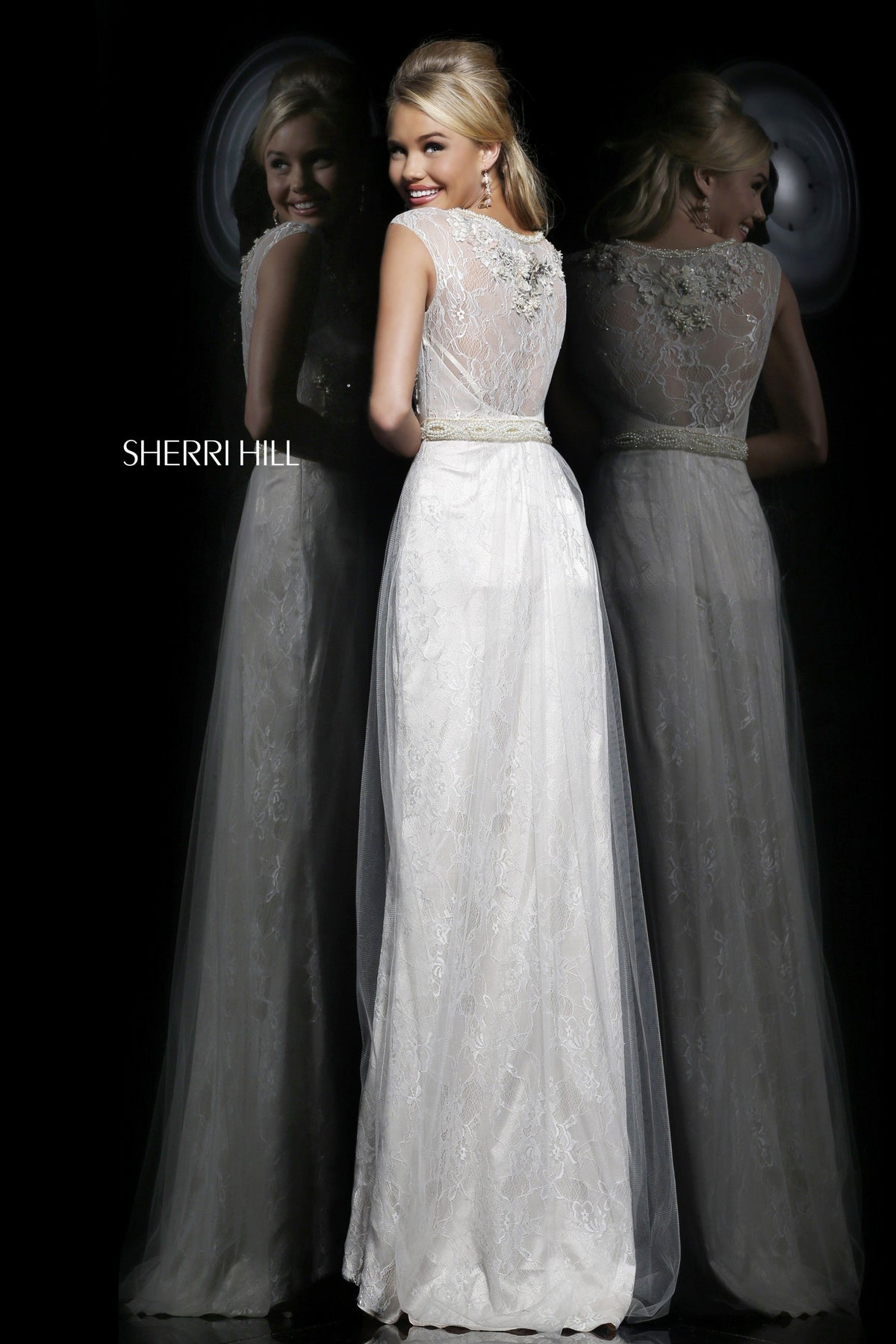 Sherri Hill 9812 beaded fitted gown