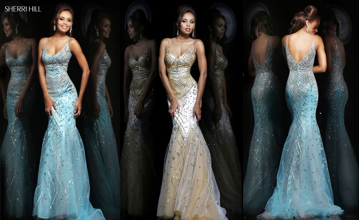 Sherri Hill 21325 beaded mermaid gown