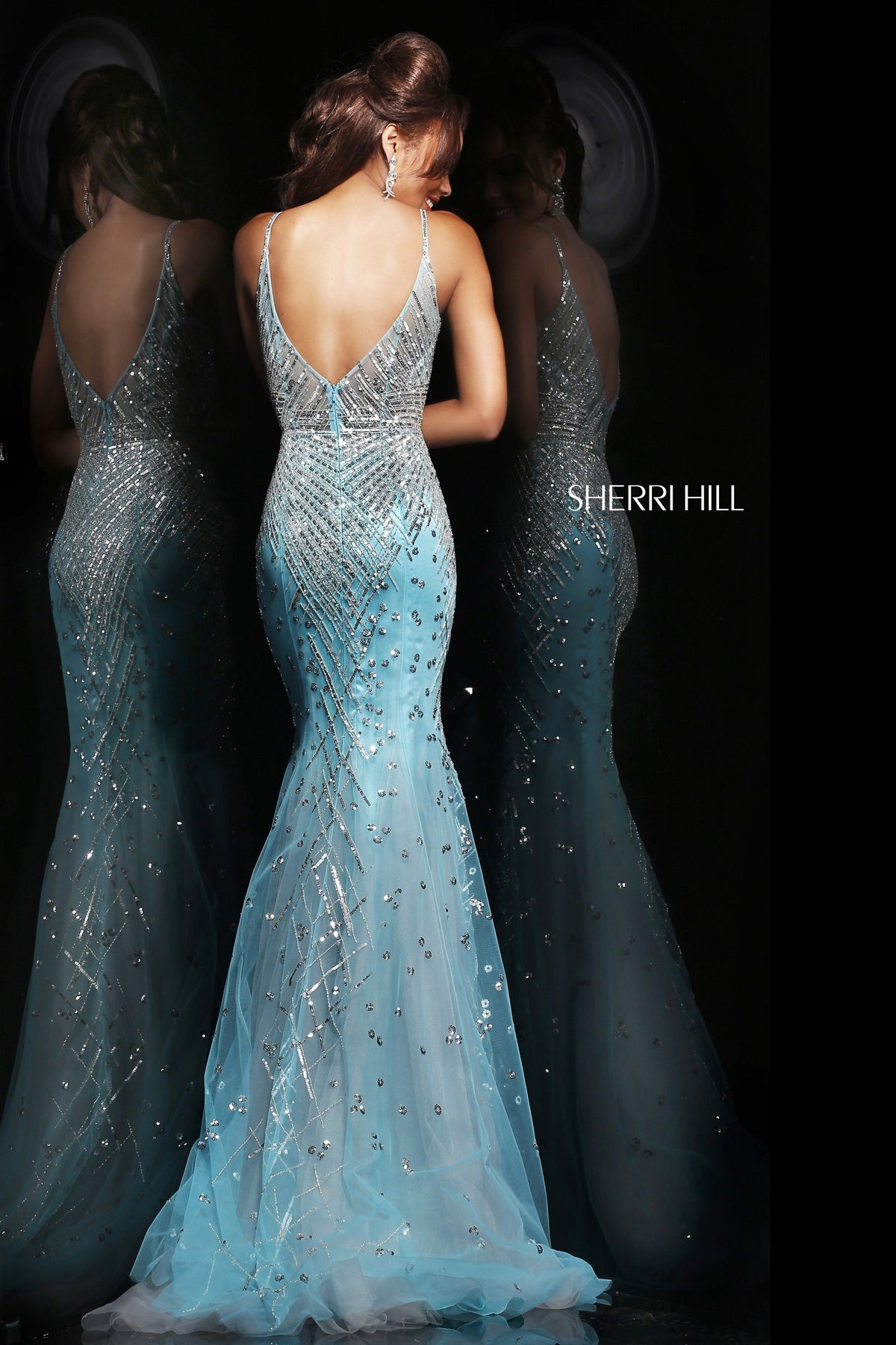 Sherri Hill 21325 beaded mermaid gown