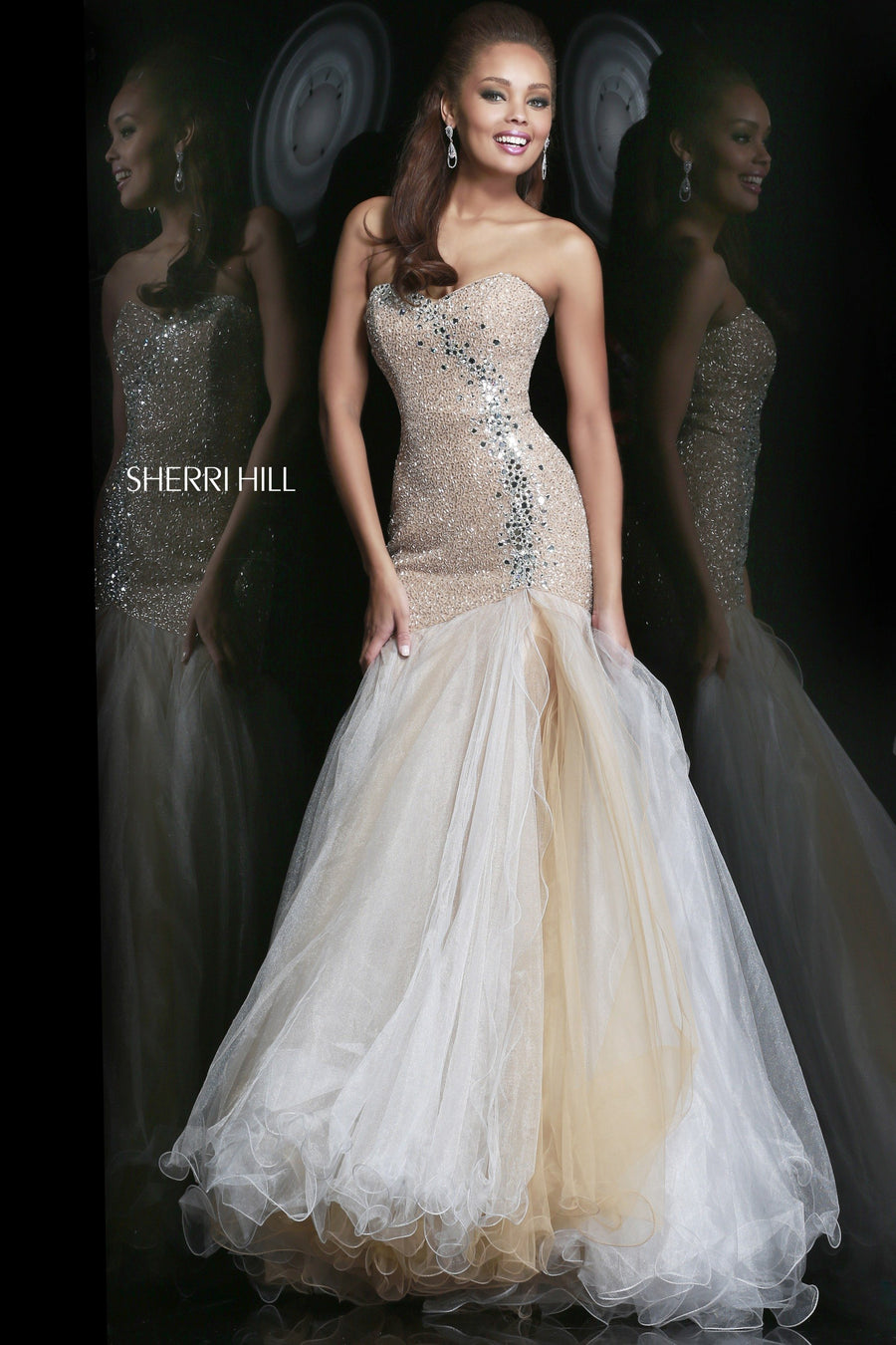 Sherri Hill style 11105 in pink