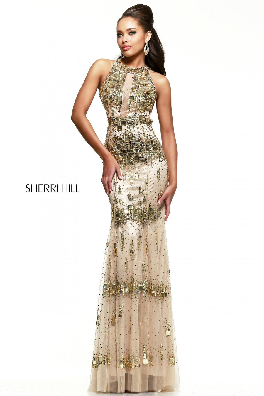 Sherri Hill style 9714 in gold
