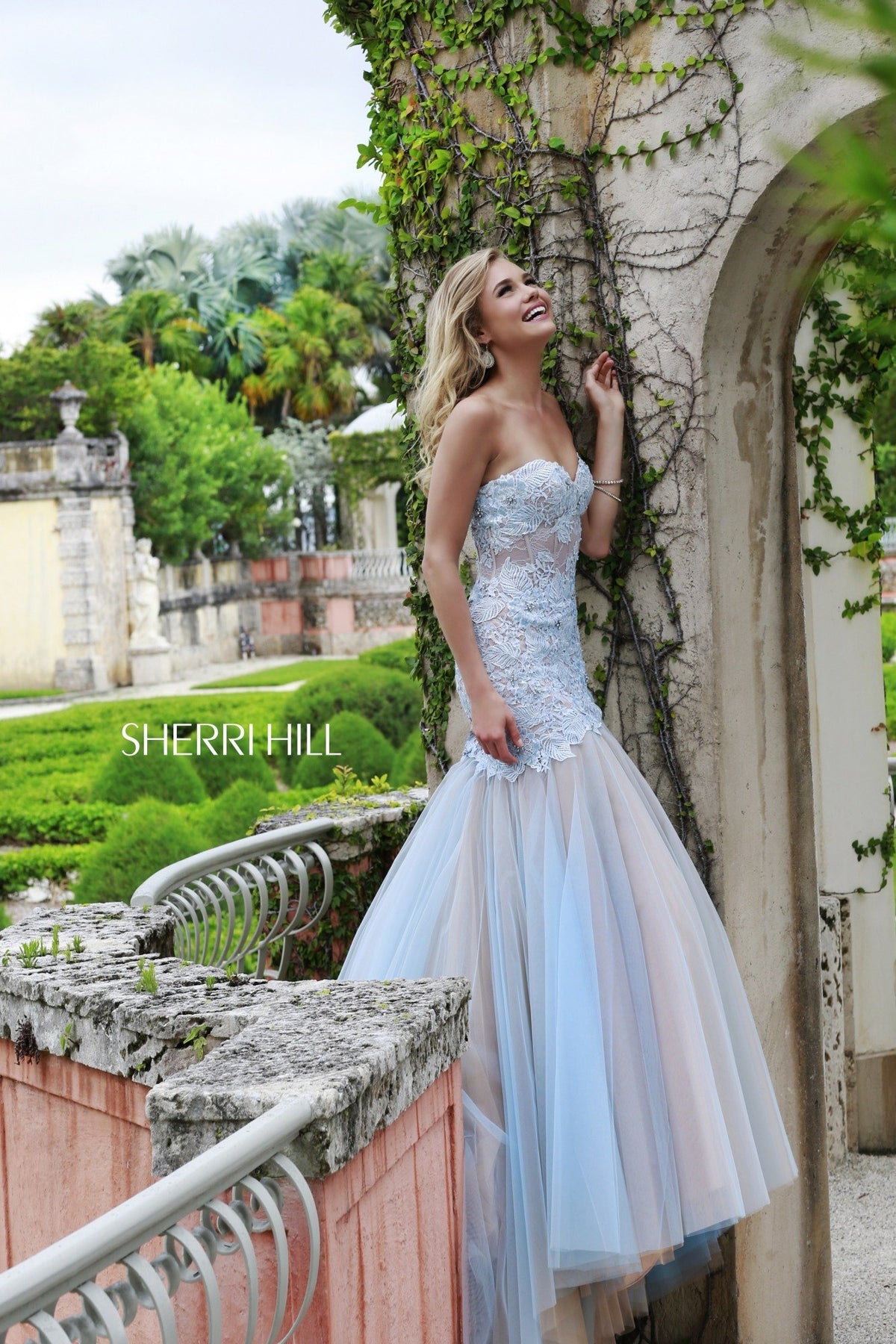 Sherri Hill 11155 strapless mermaid gown