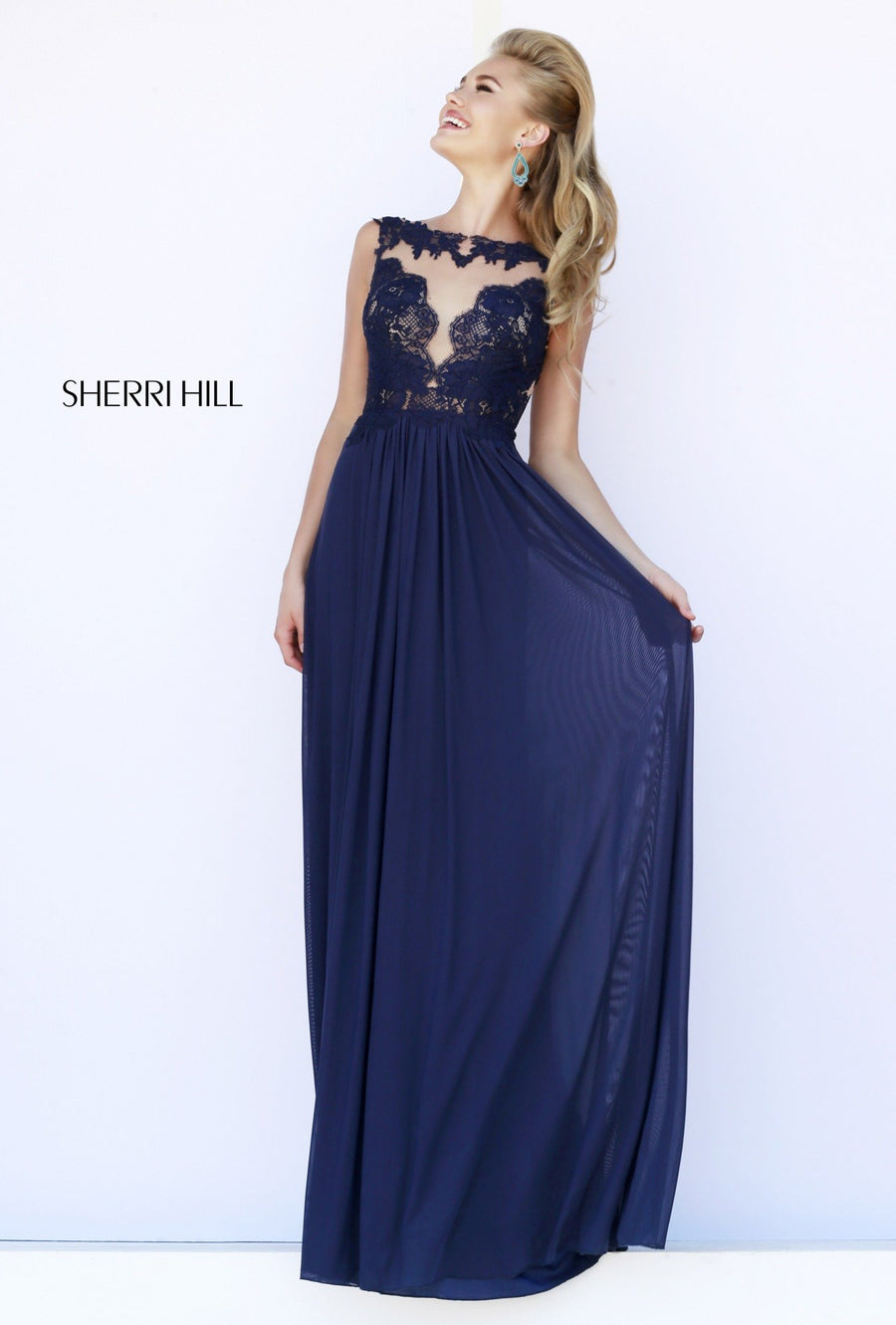 Sherri Hill style 5207 in navy