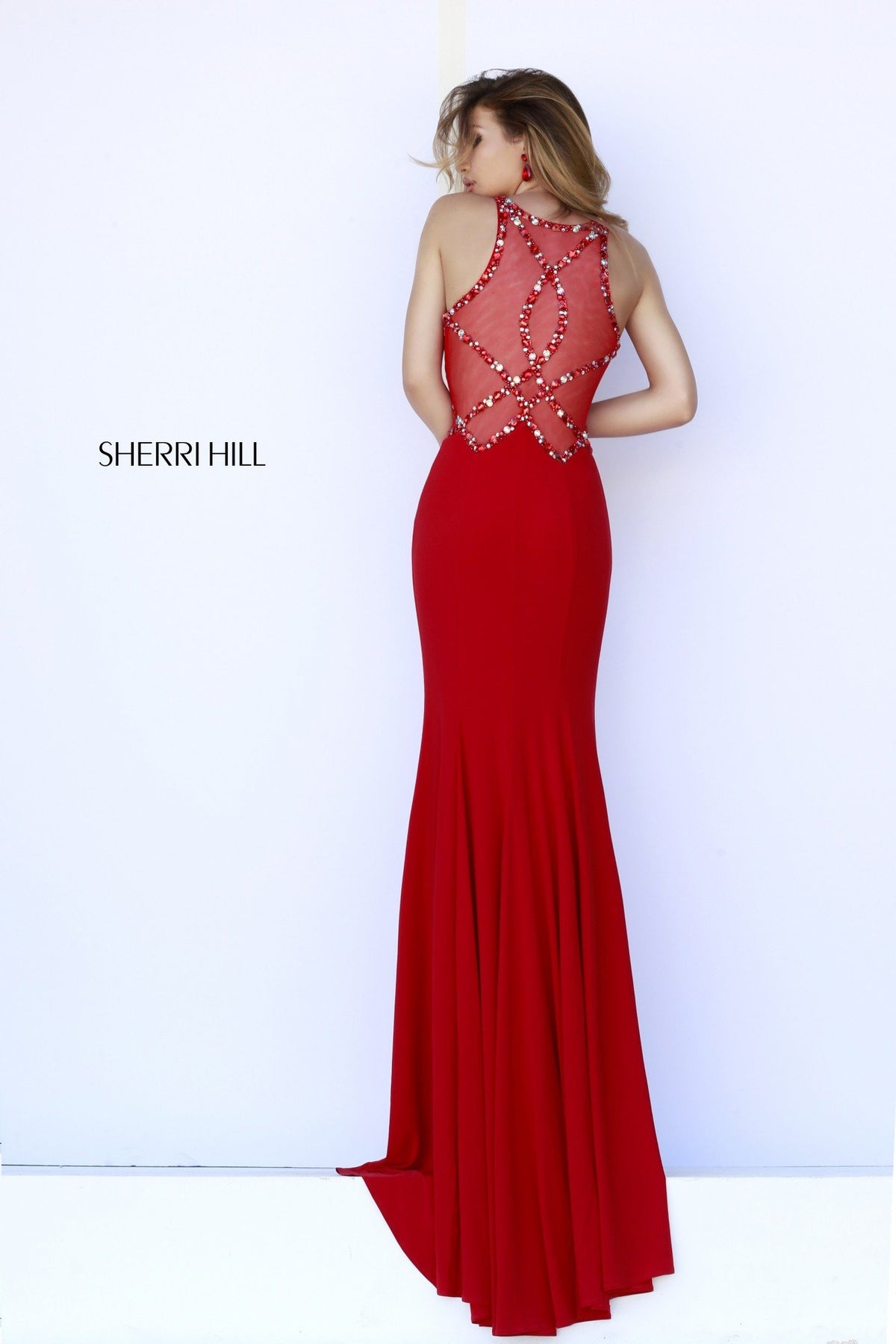 Sherri Hill 9733 beaded fitted gown