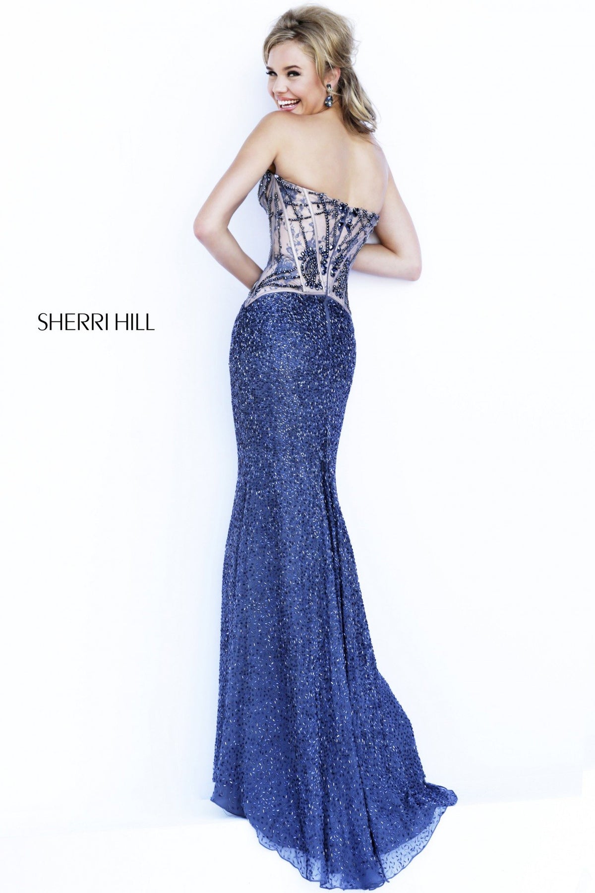Sherri Hill 11244 beaded mermaid gown