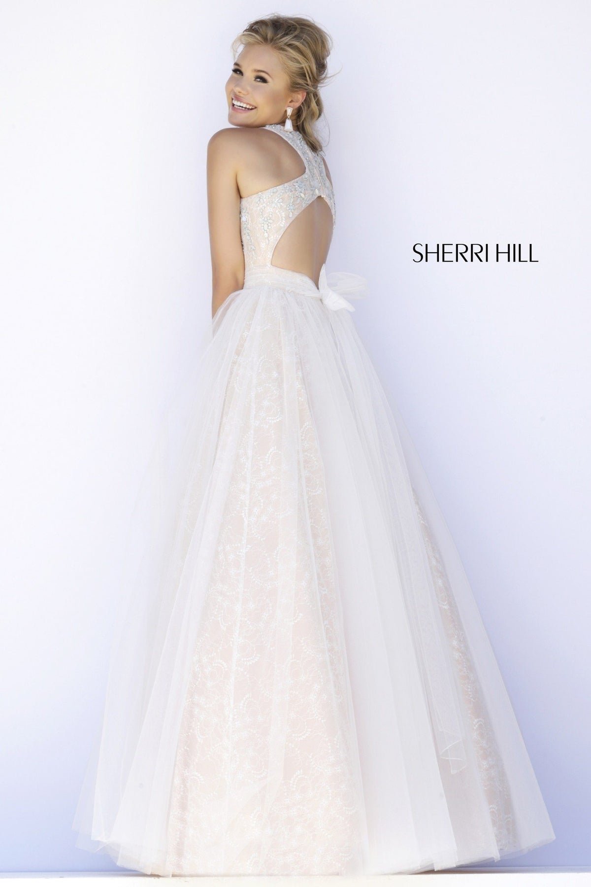 Sherri Hill 32218 strapless tulle ball gown