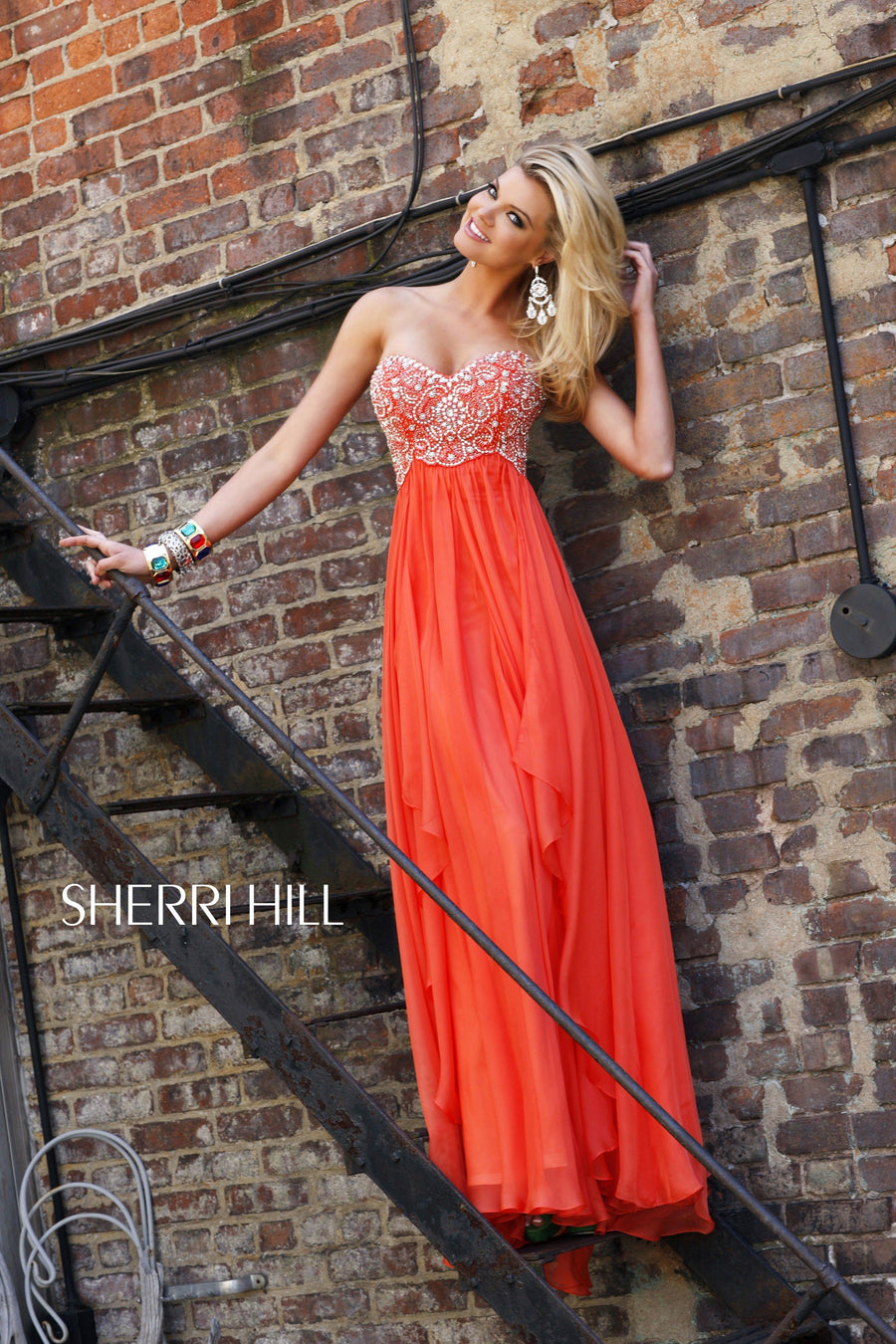 Sherri Hill style 3802 in orange