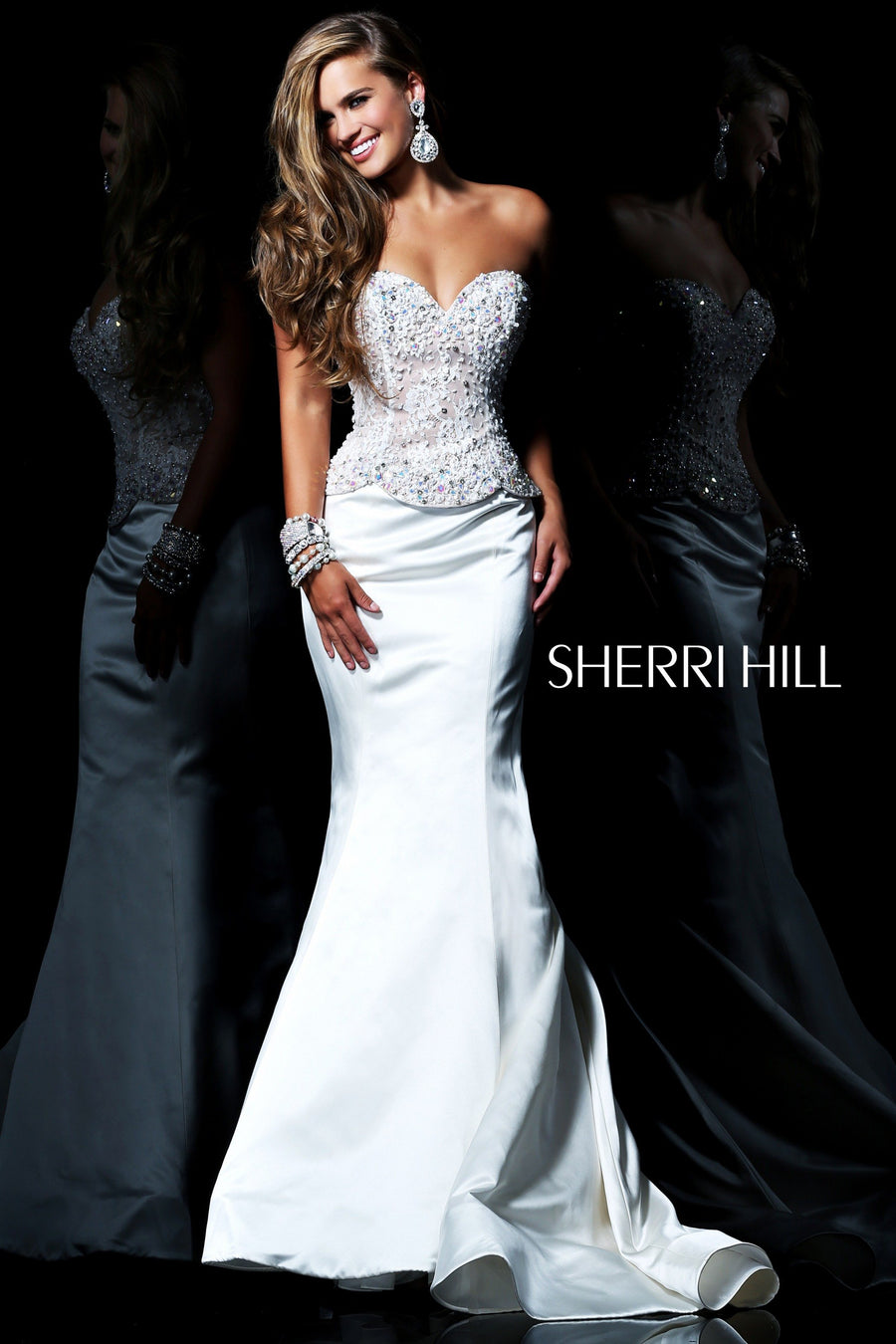 Sherri Hill style 21019 in ivory/nude