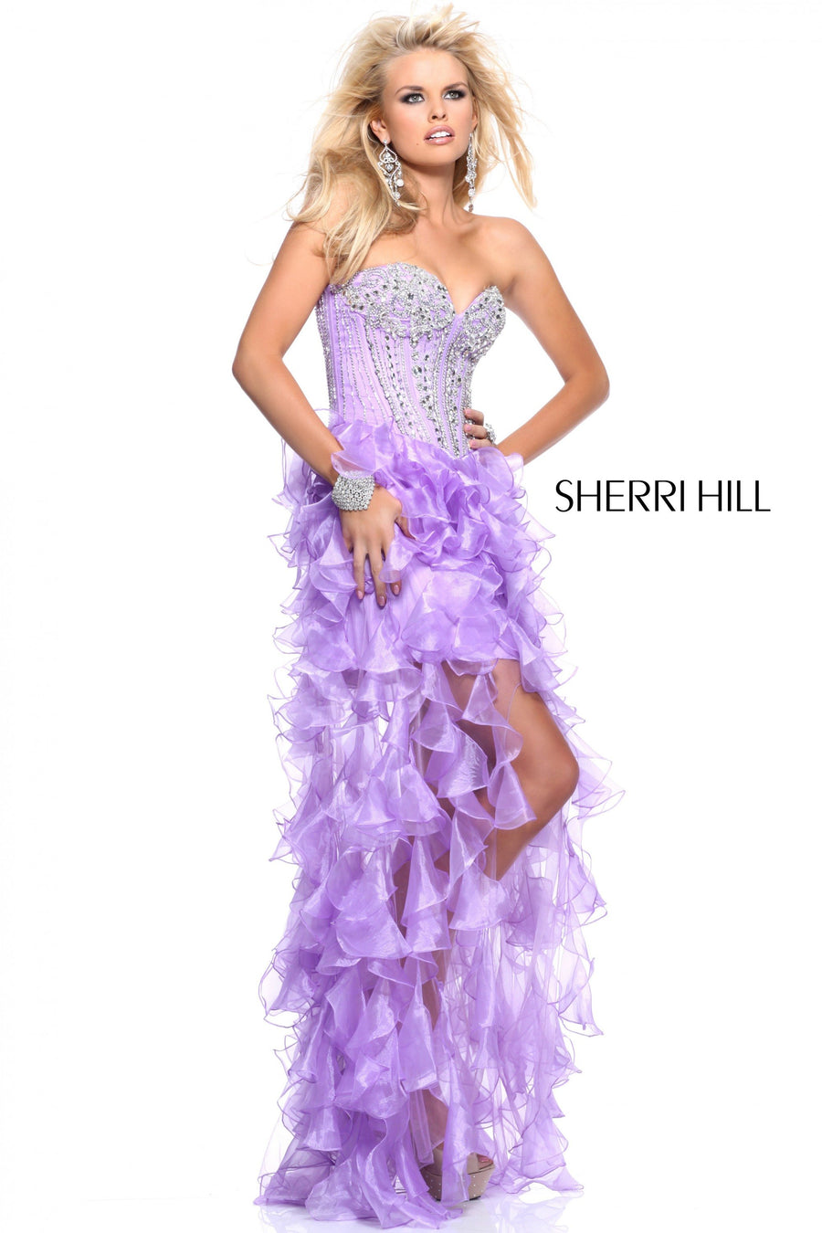 Sherri Hill style 1543 in coral