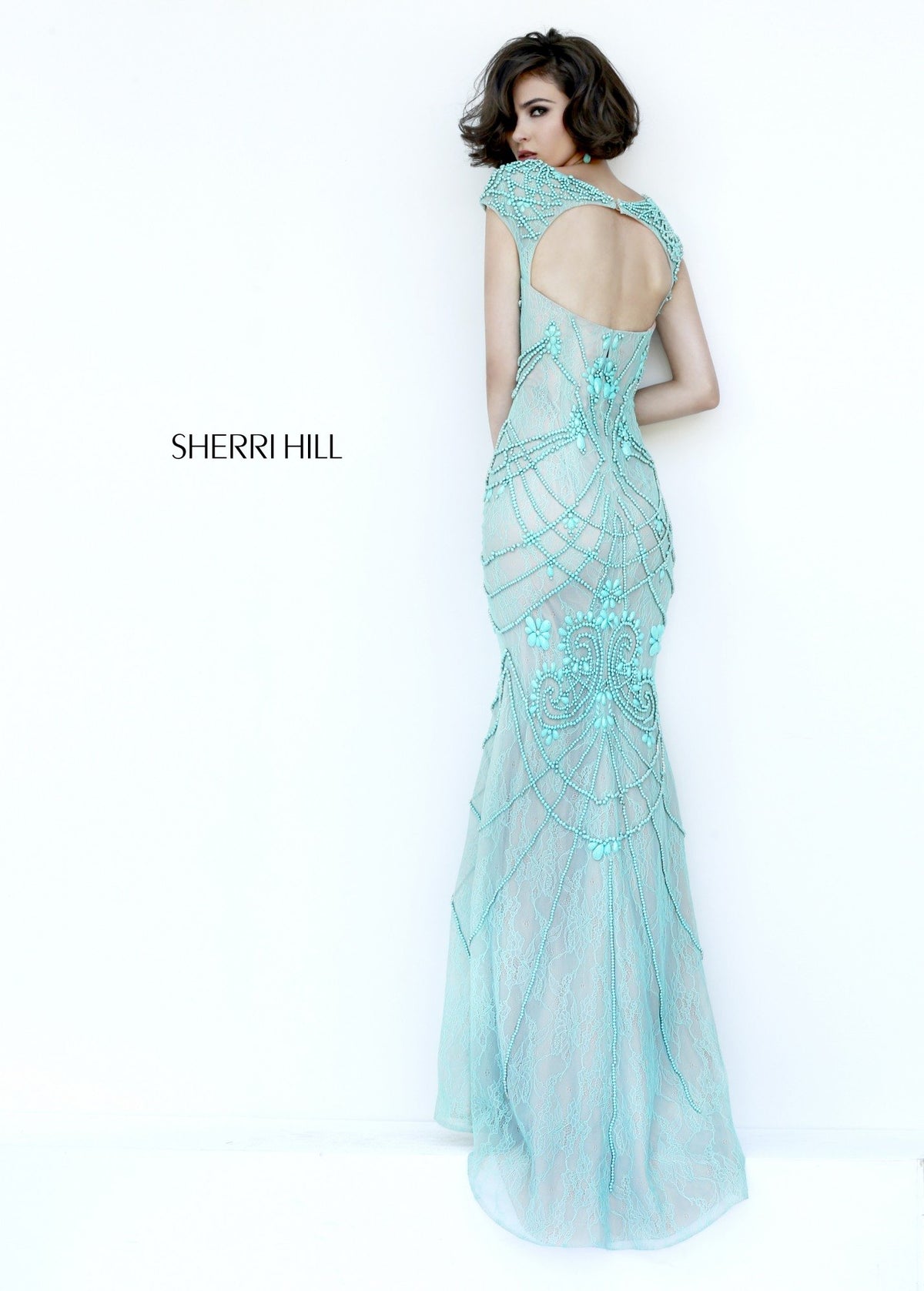 Sherri Hill 11180 beaded fitted gown