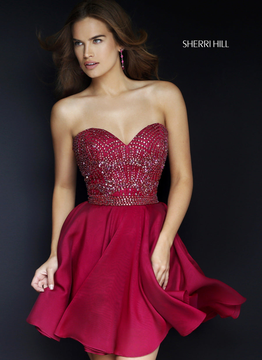 Sherri Hill style 1978 in ruby