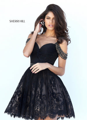 2016 sherri hill homecoming dresses 2016 Sherri Hill 32347 Jeweled Backless Lace Two-Piece Prom Dress Pink SIZE 0