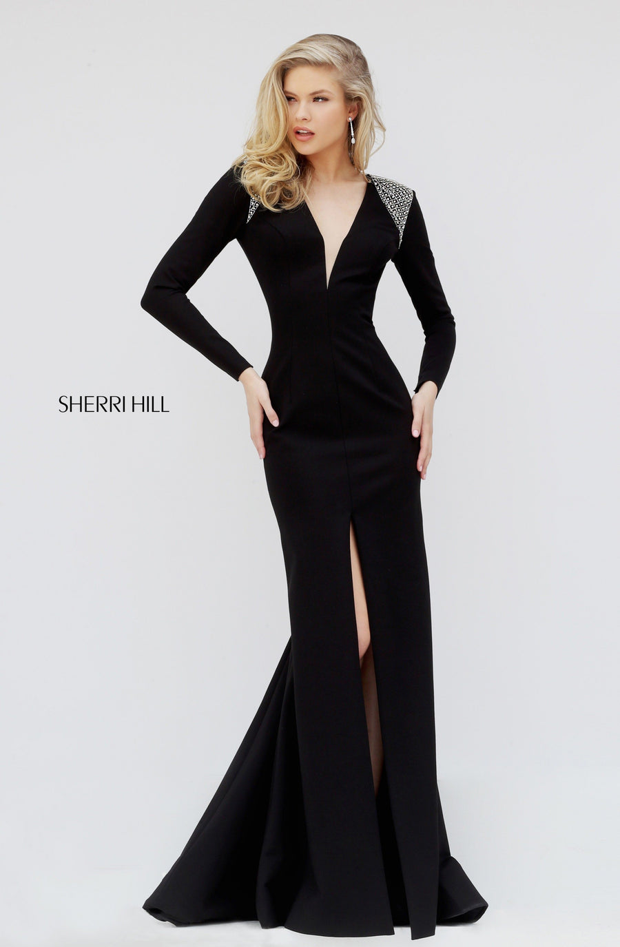 Sherri Hill style 50618 in black/silver