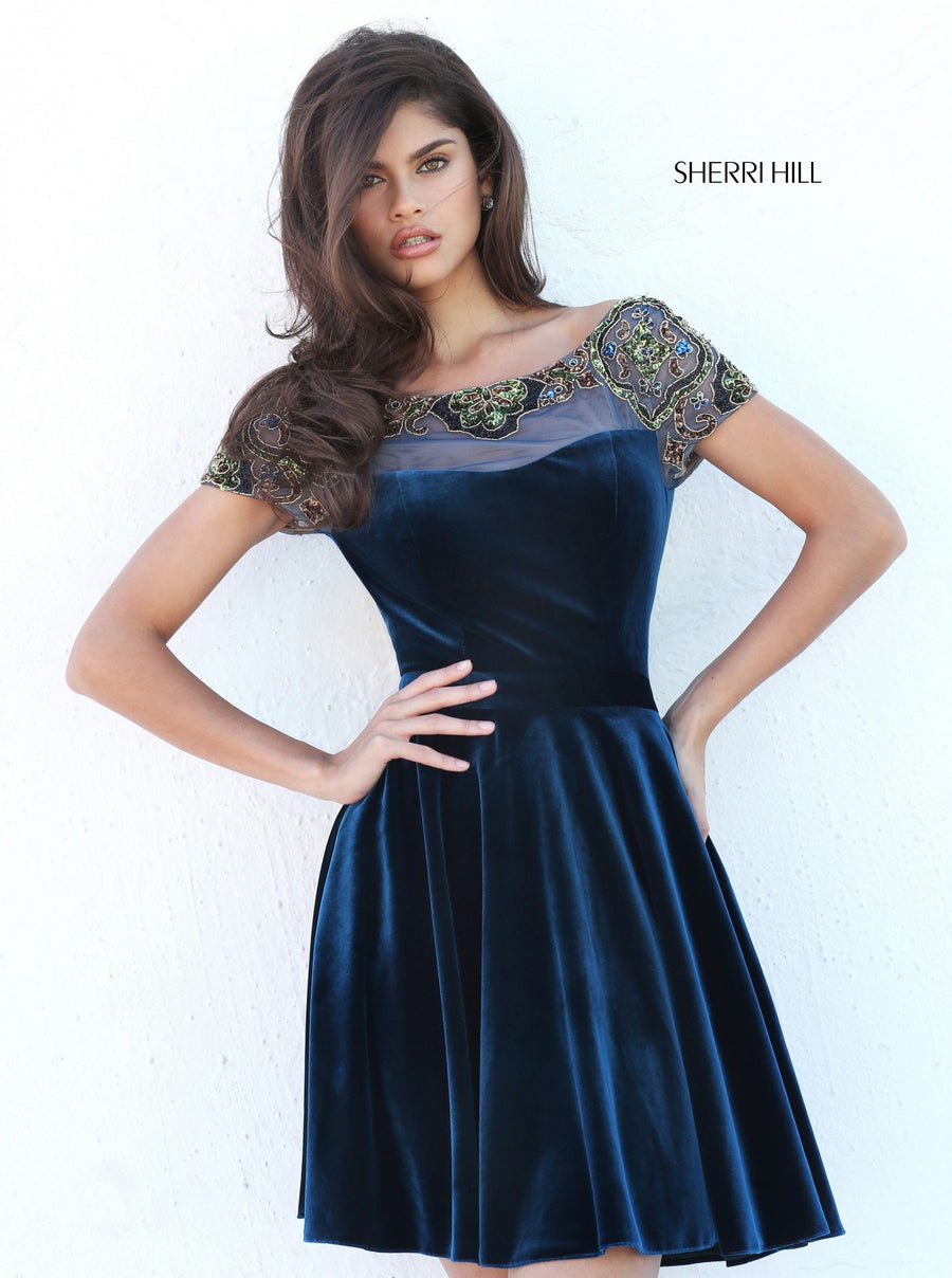 Sherri Hill style 50699 in teal