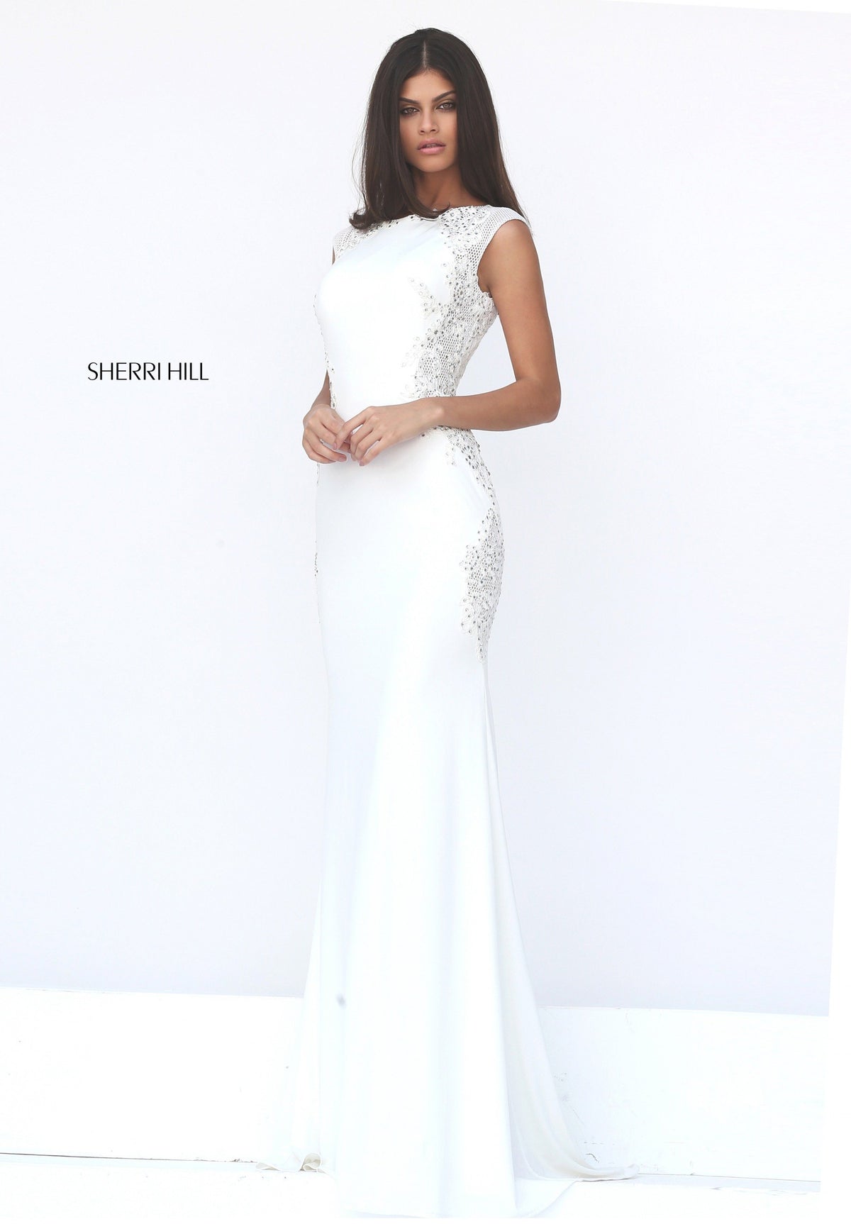 Sherri Hill 50763 fitted jersey gown